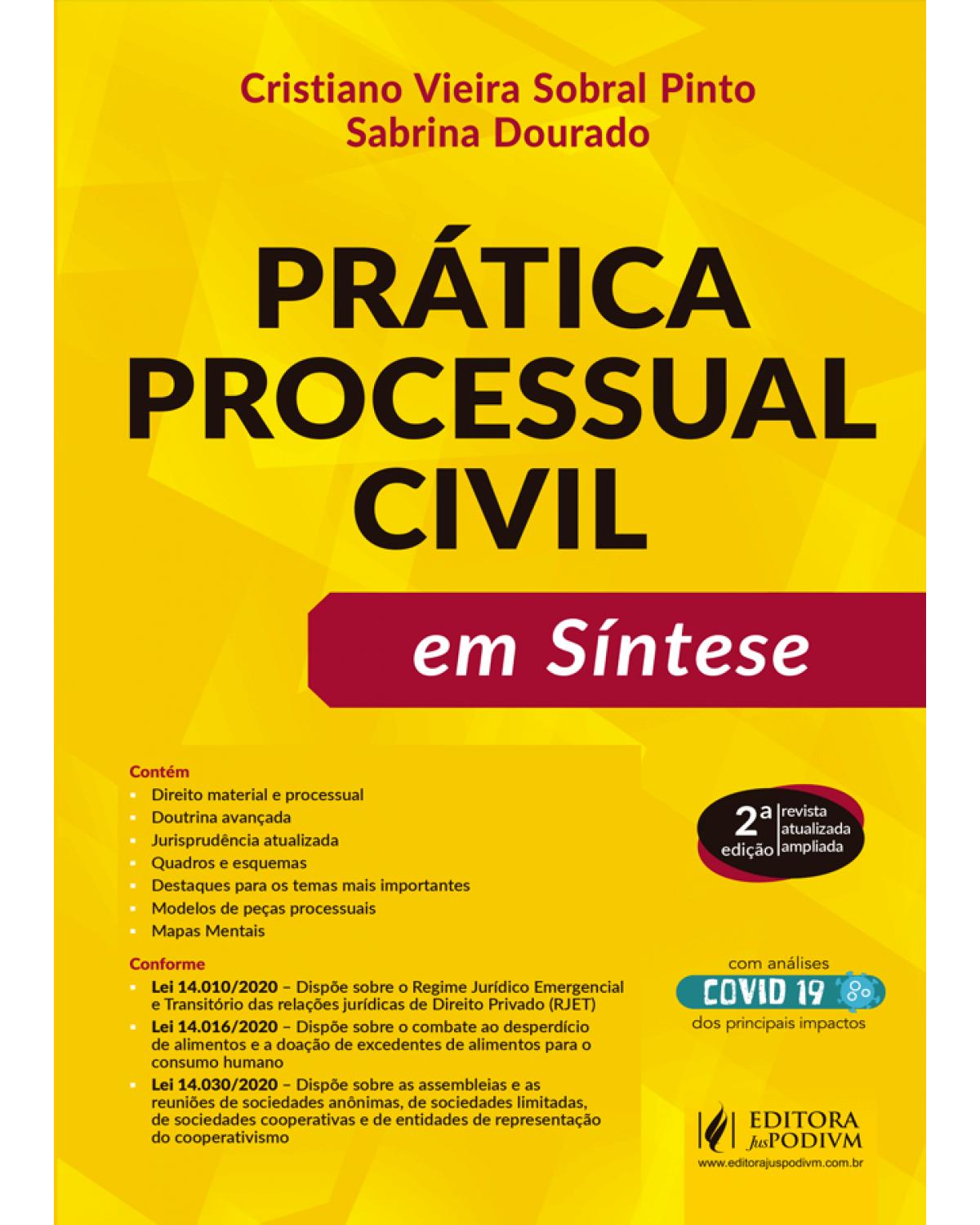 Prática processual civil em síntese - 2ª Edição | 2020