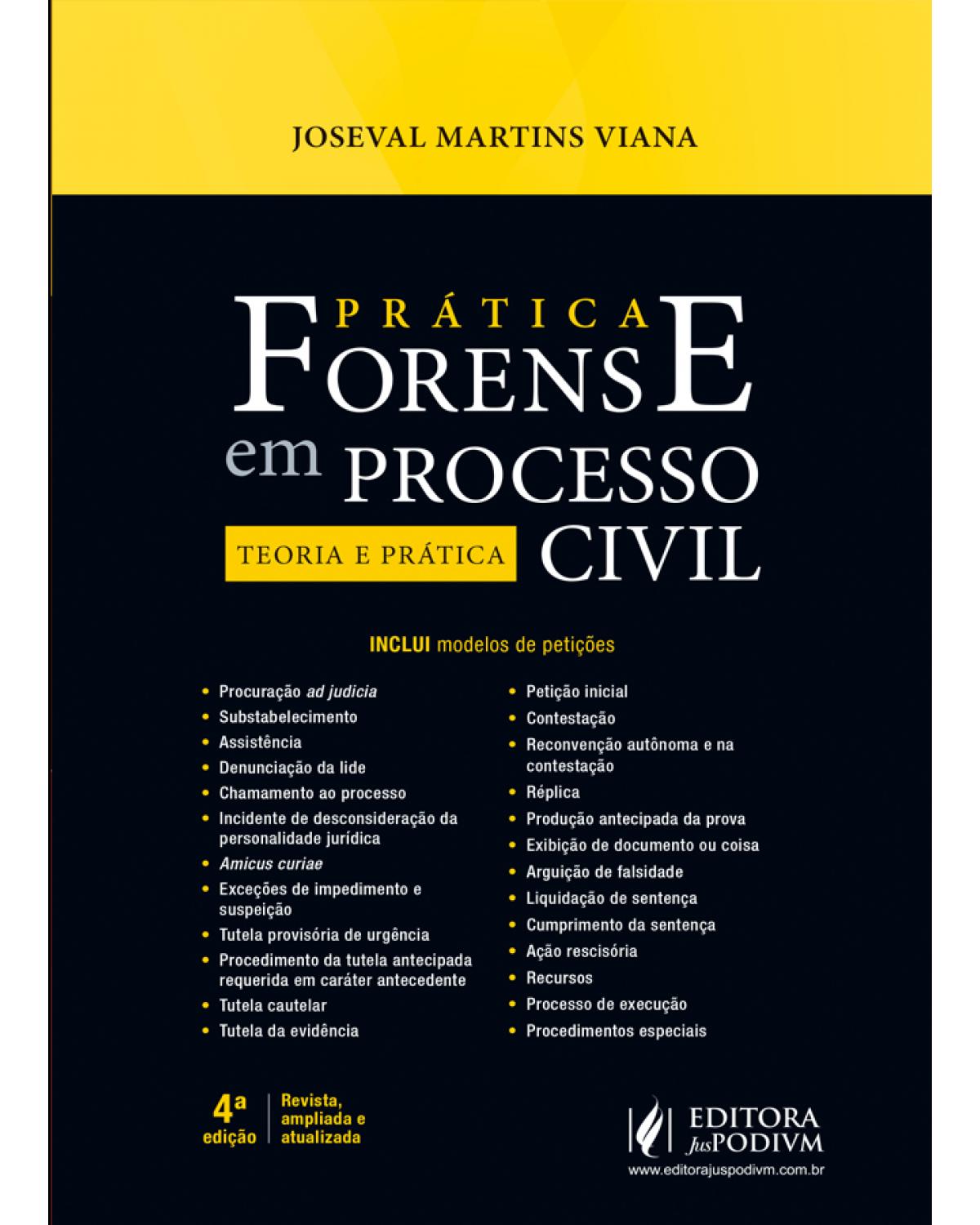 Prática forense em processo civil - 4ª Edição | 2021