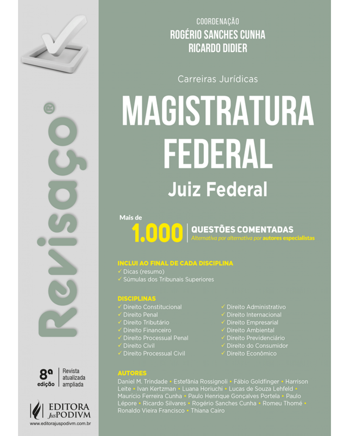 Revisaço - Magistratura federal - Juiz federal: mais de 1.000 questões comentadas - 8ª Edição | 2022