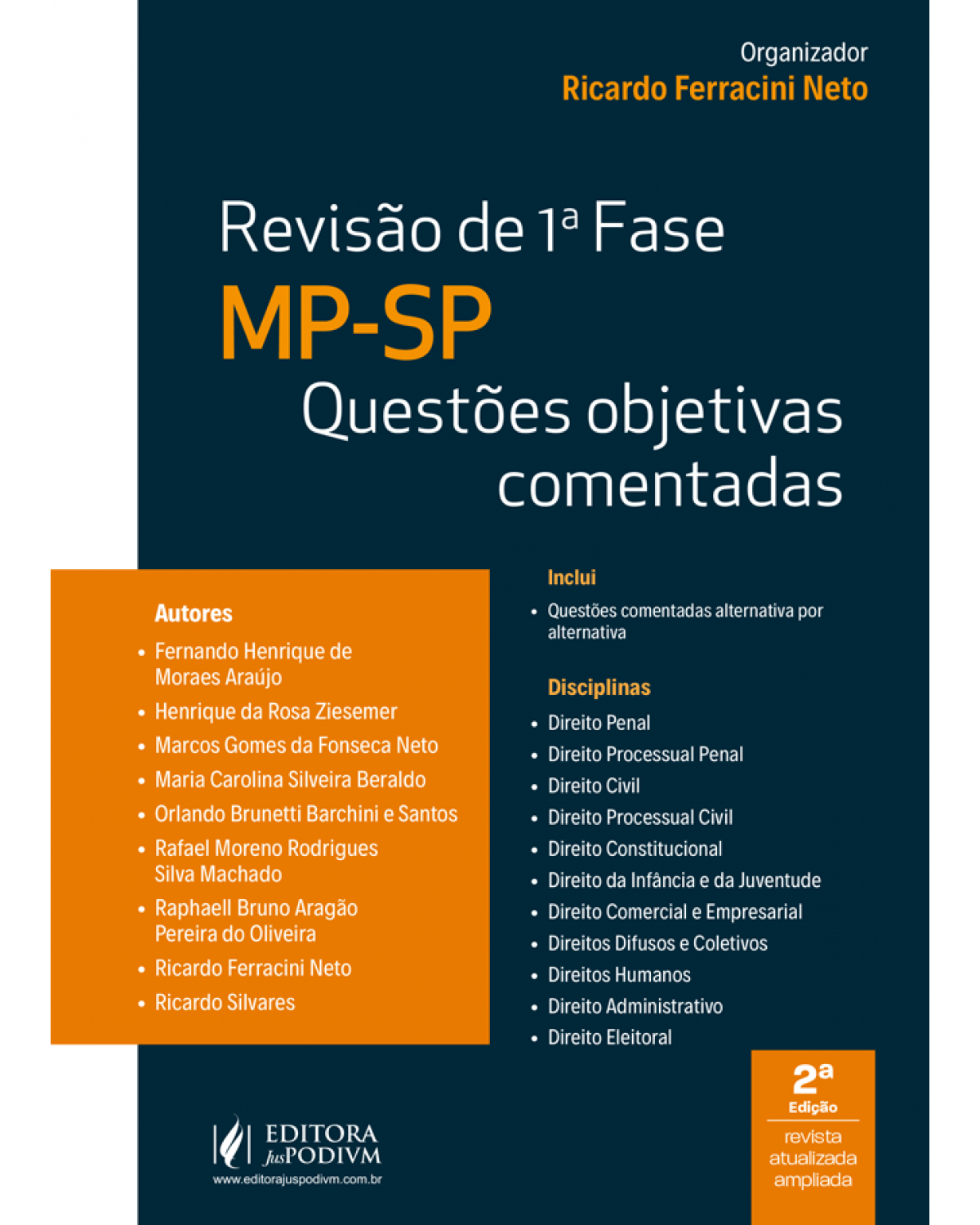 Revisão 1ª fase MP-SP: Questões objetivas comentadas - 2ª Edição | 2022