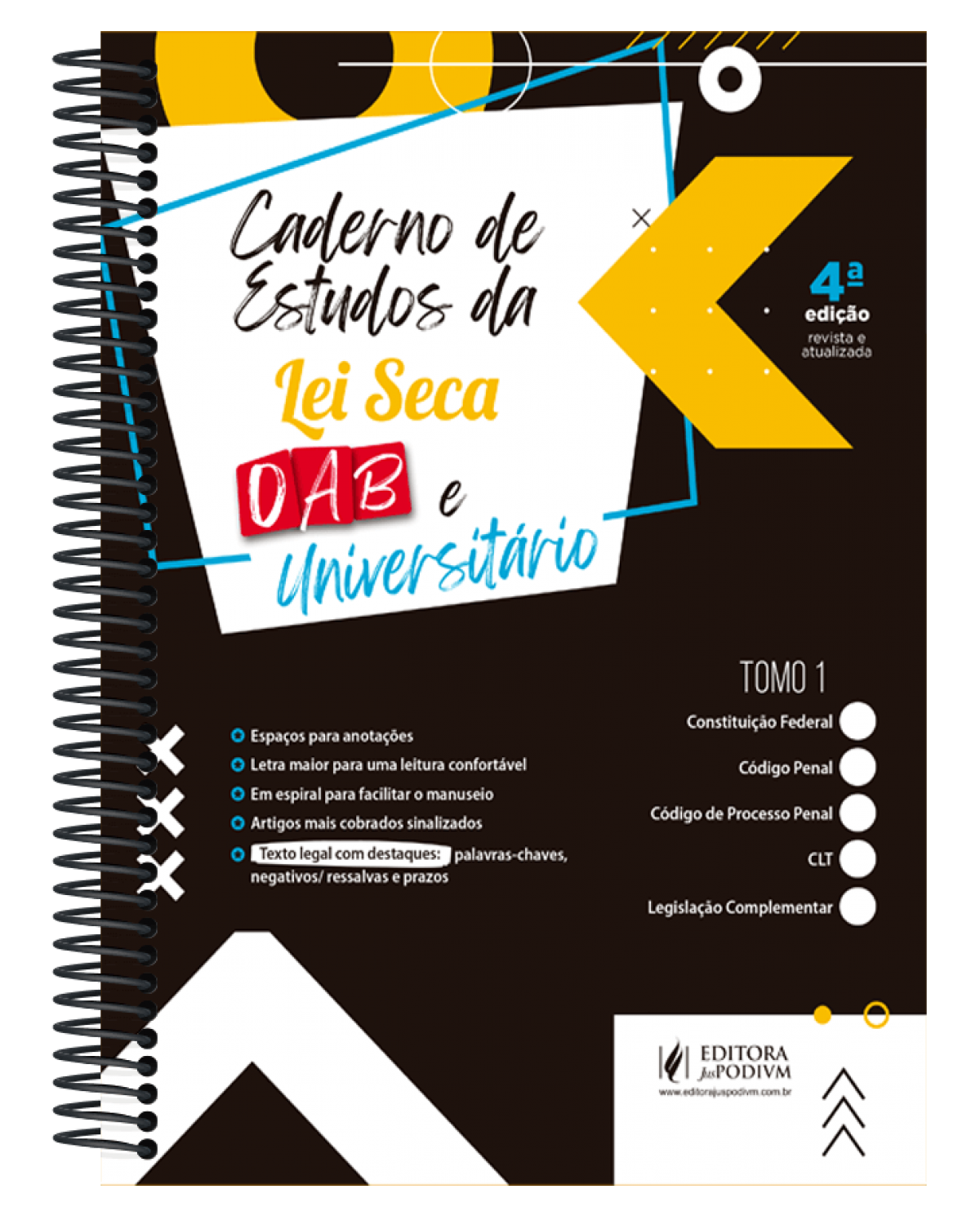 Caderno de estudos da lei seca: OAB e universitário - 4ª Edição | 2022