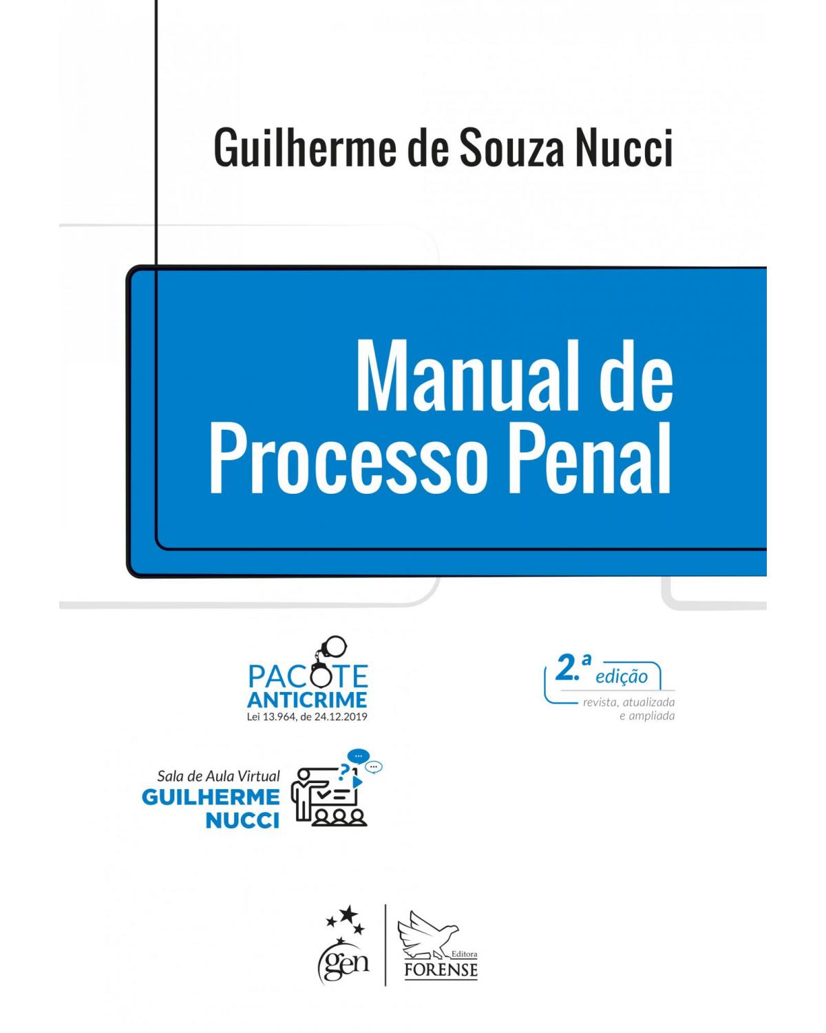 Manual de processo penal - 2ª Edição | 2021