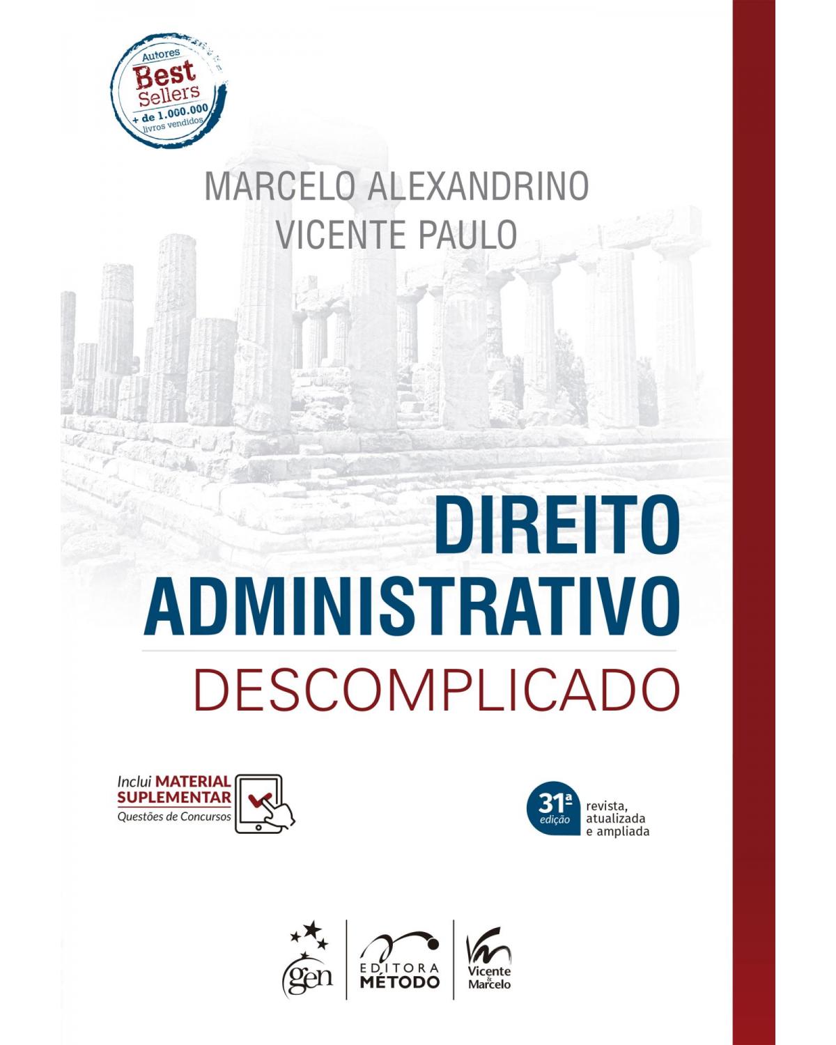 Direito administrativo descomplicado - 31ª Edição | 2022