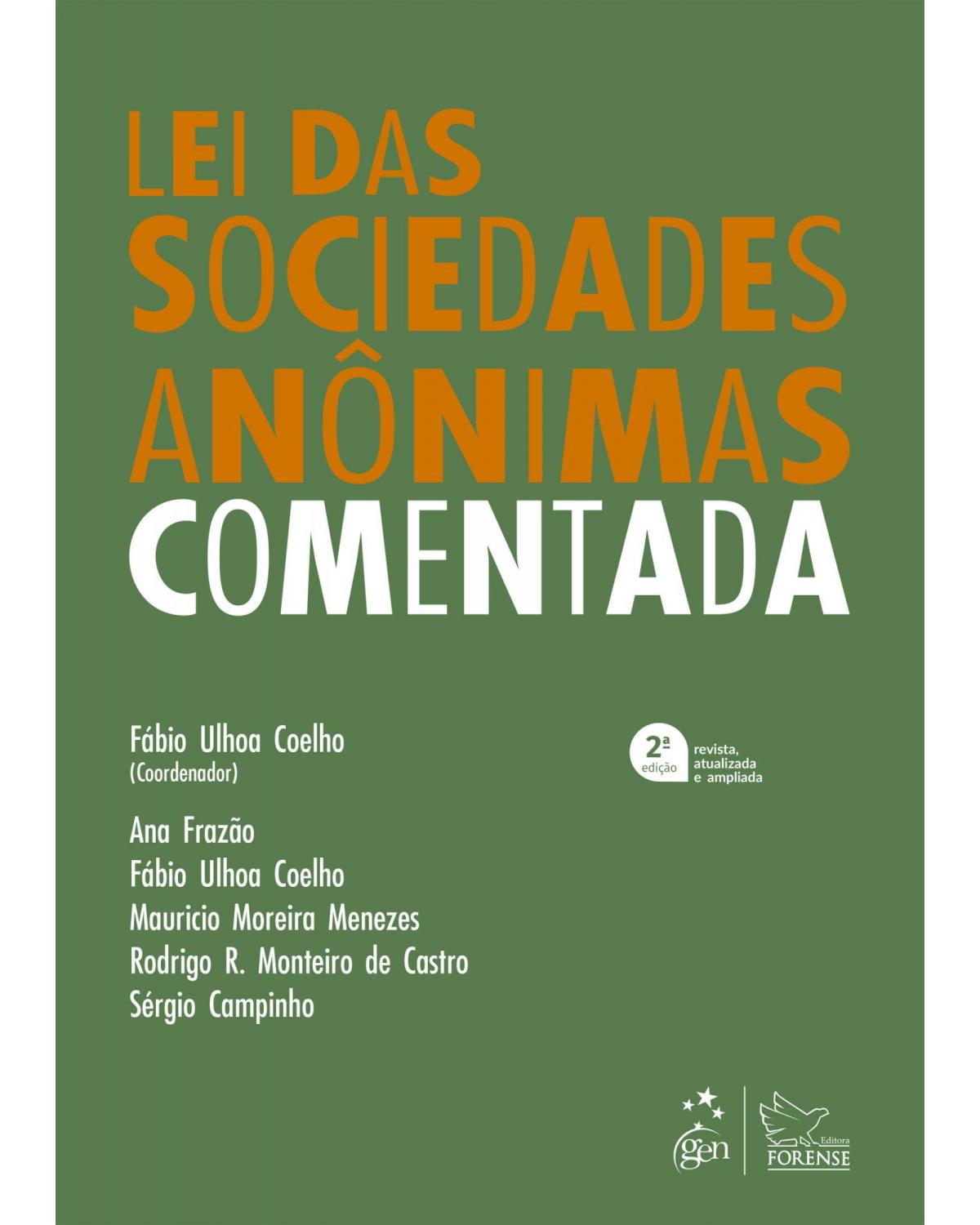 Lei das sociedades anônimas comentada - 2ª Edição | 2022