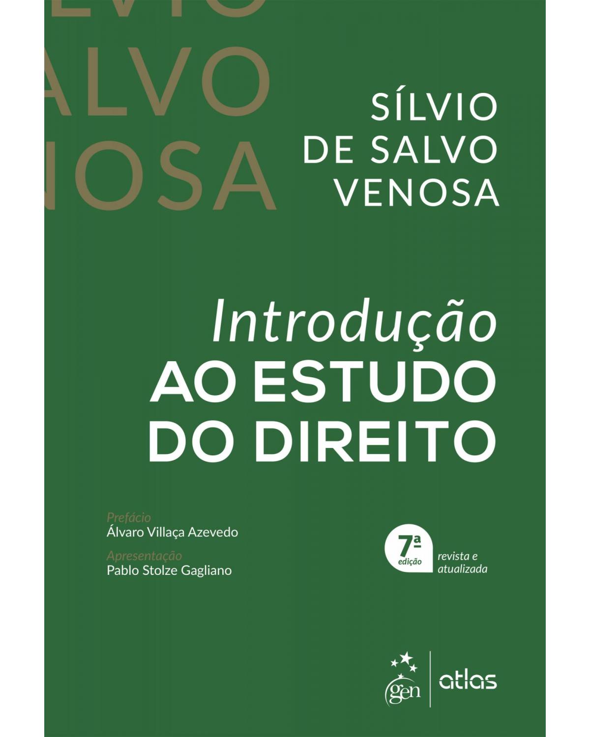 Introdução ao estudo do direito - 7ª Edição | 2021