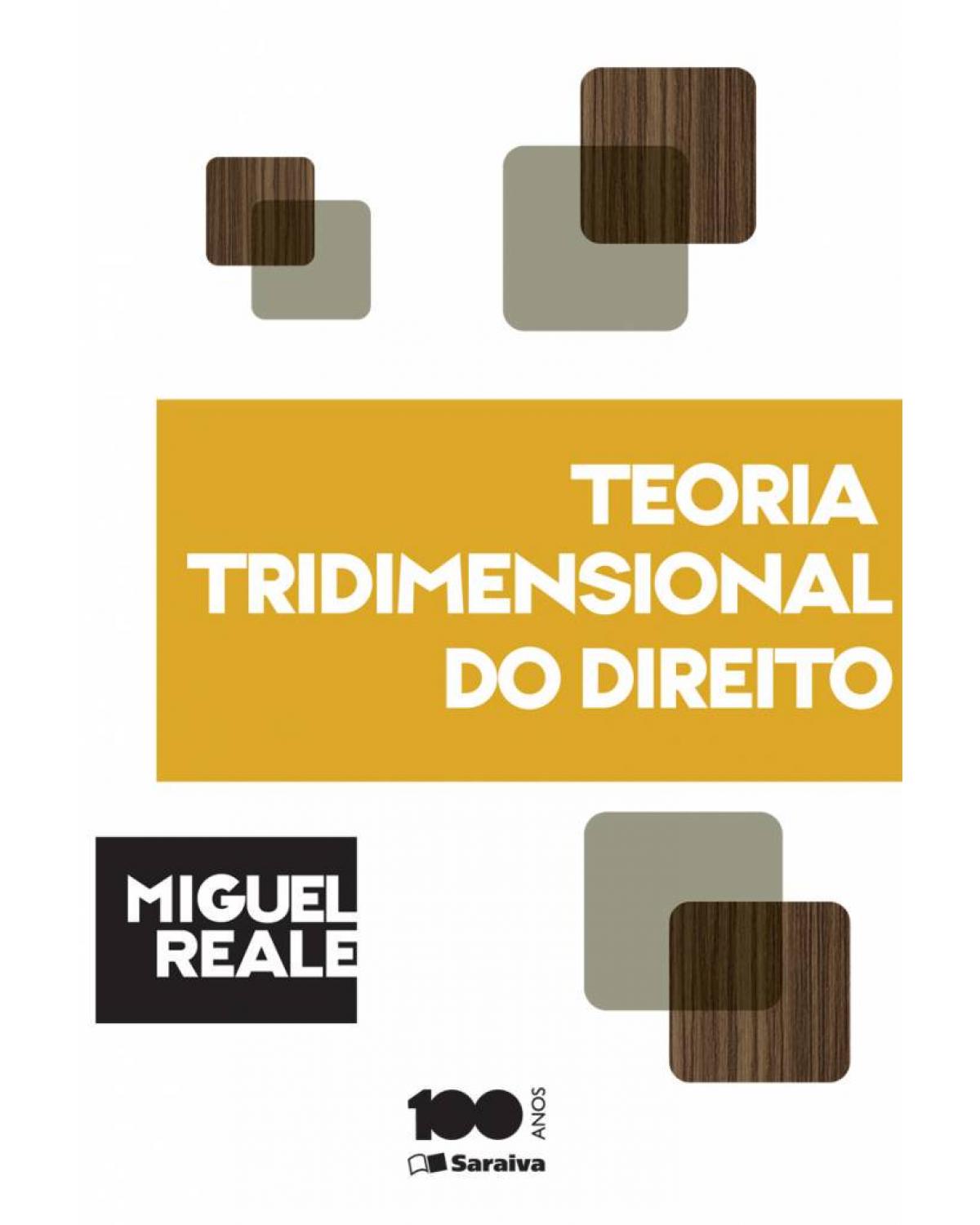 Teoria tridimensional do direito - 5ª Edição | 1994