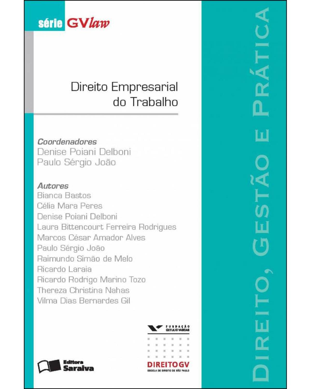 Direito empresarial do trabalho - 1ª Edição | 2012