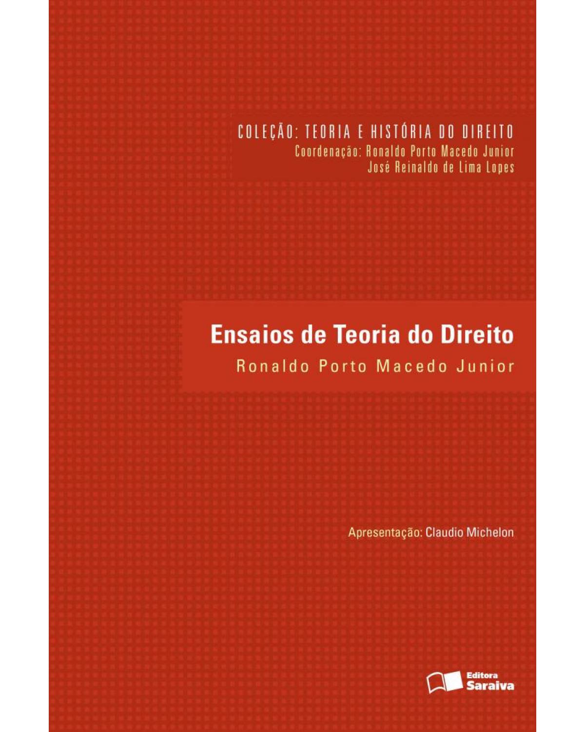 Ensaios de teoria do direito - 1ª Edição | 2013