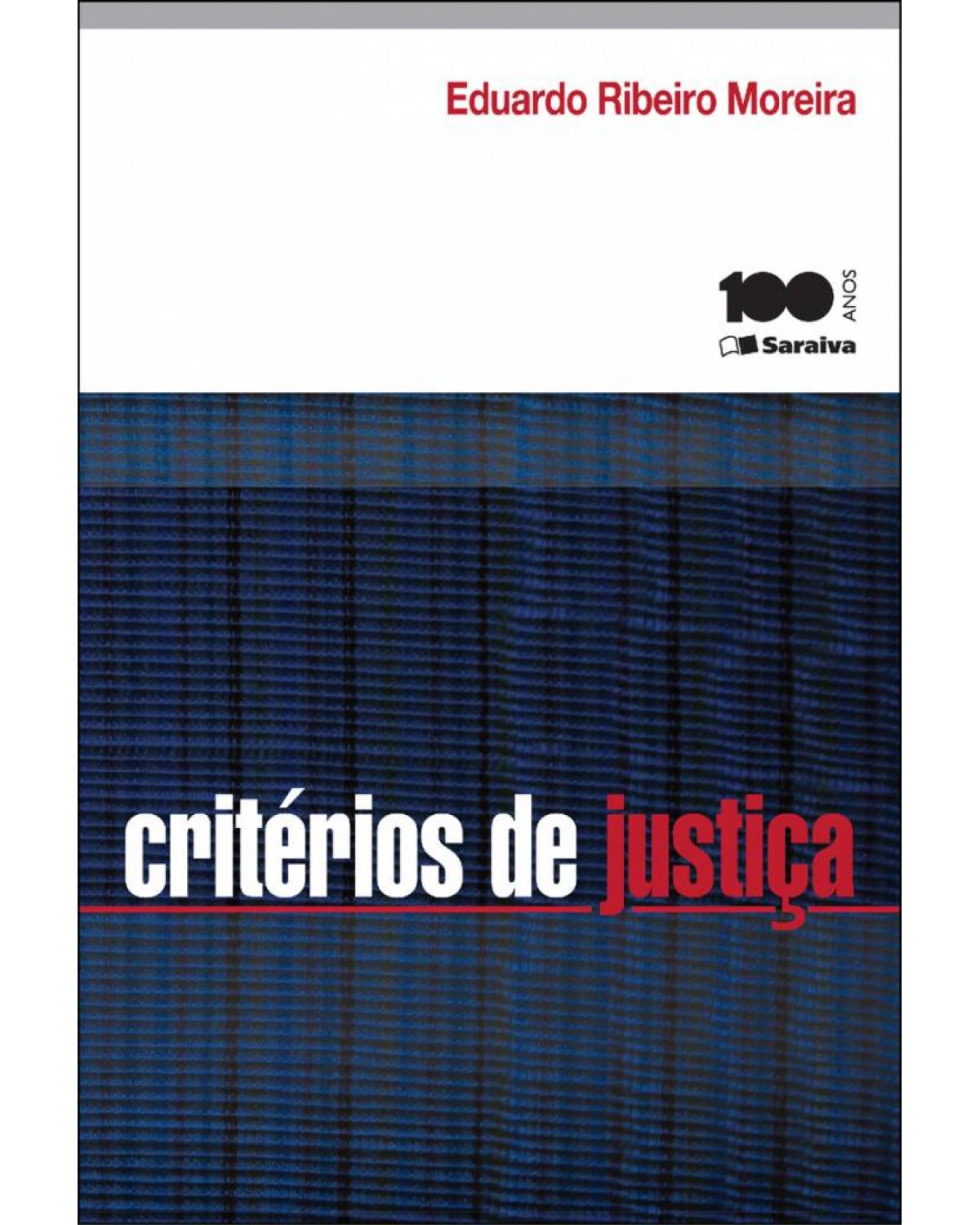 Critérios de justiça - 1ª Edição | 2014