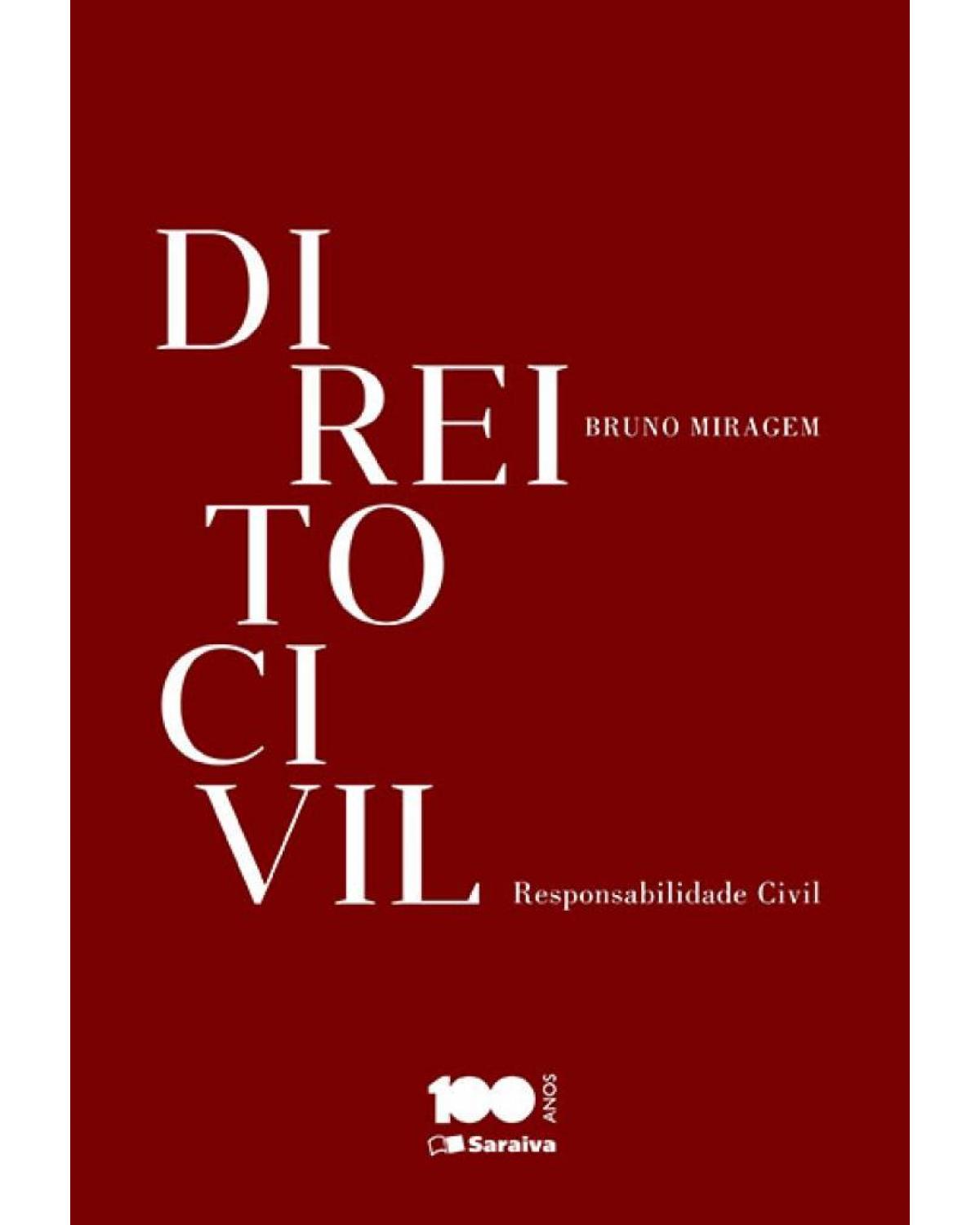 Direito civil - responsabilidade civil - 1ª Edição | 2015