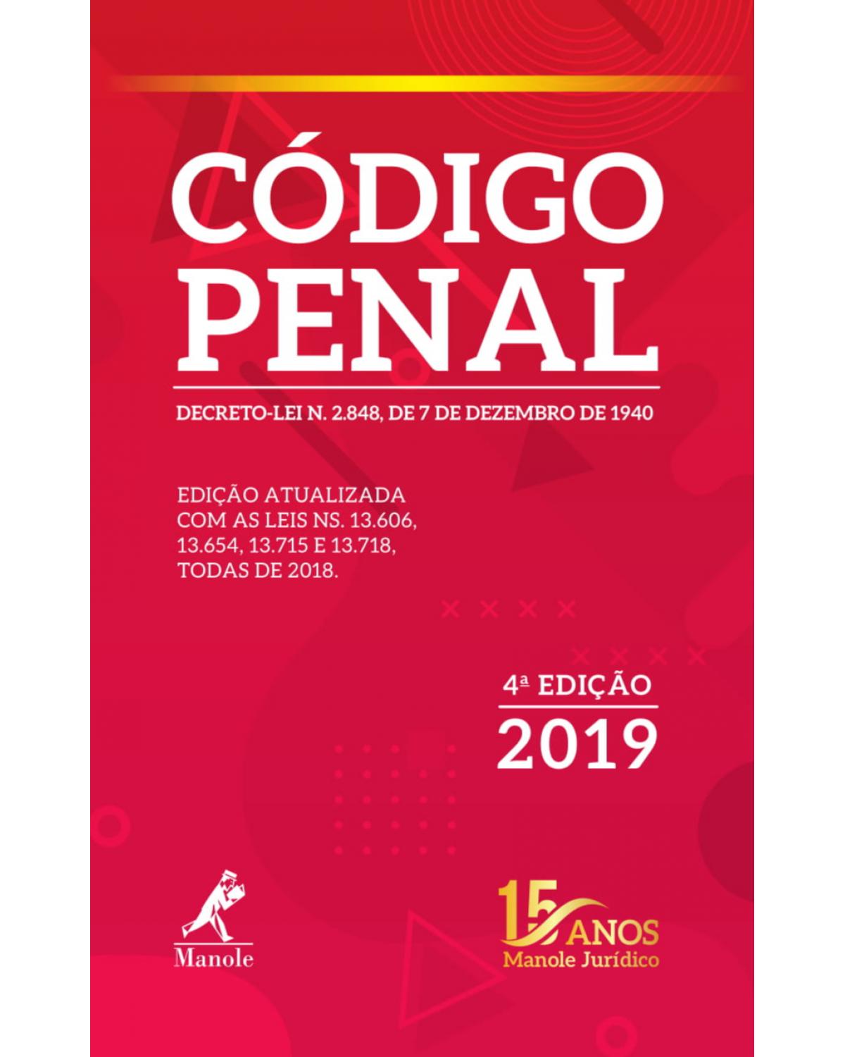 Código penal - 4ª Edição | 2019