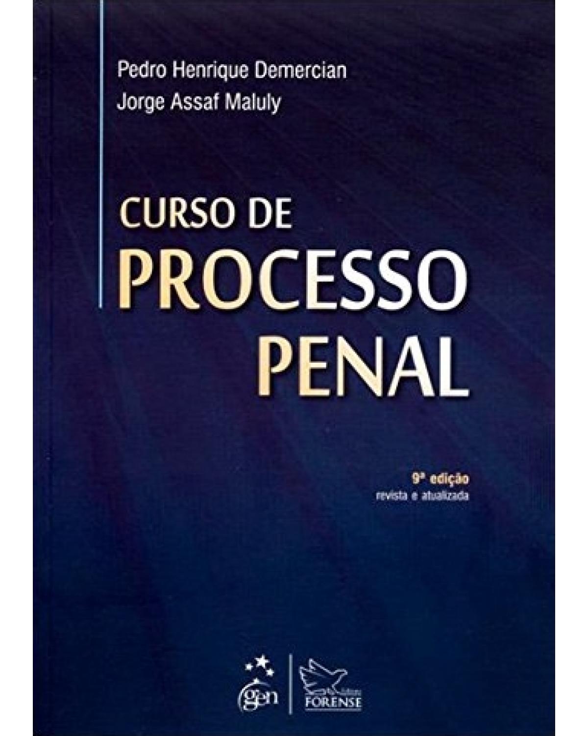 Curso de processo penal - 9ª Edição | 2014