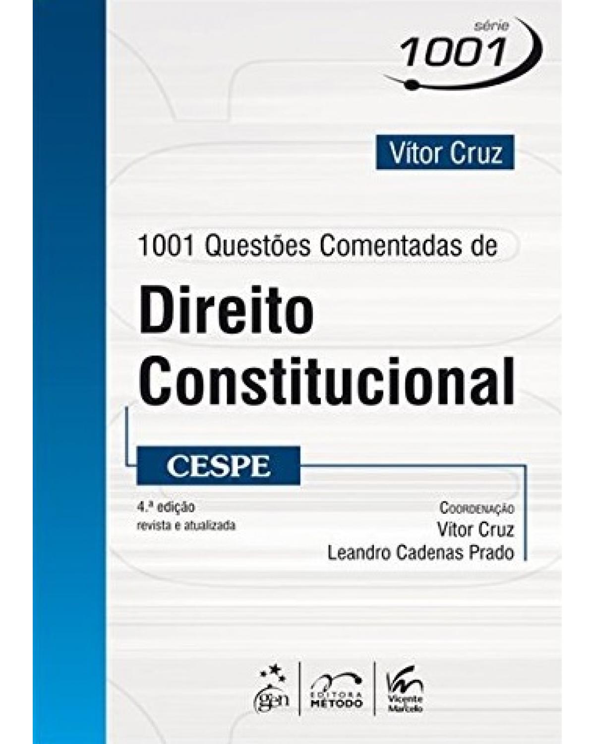 1001 questões comentadas de direito constitucional - CESPE - 4ª Edição | 2013