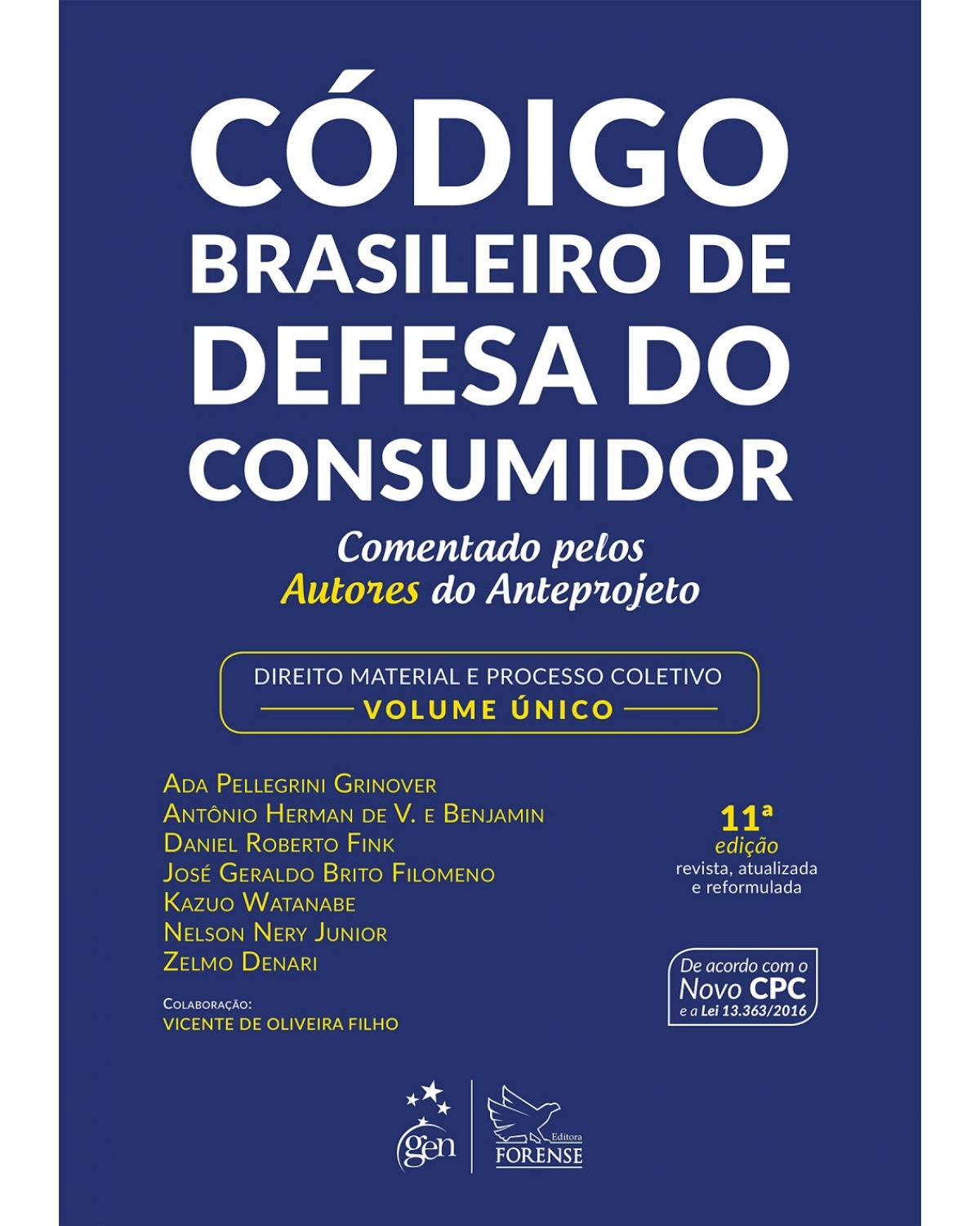Código brasileiro de defesa do consumidor - 11ª Edição | 2017