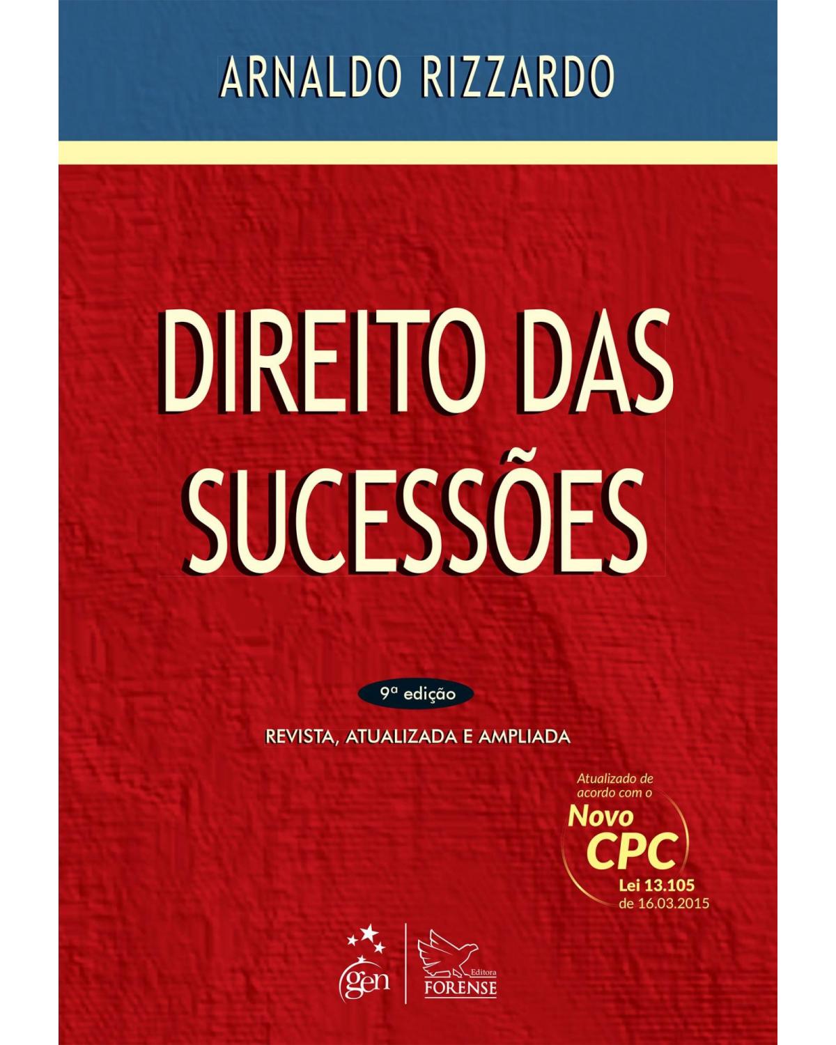 Direito das sucessões - 9ª Edição | 2015