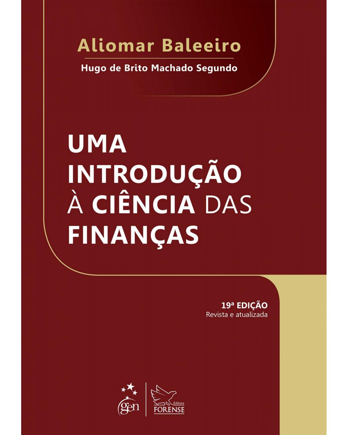 Uma introdução à ciência das finanças - 19ª Edição | 2015