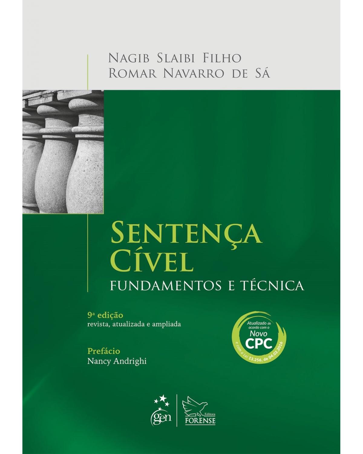 Sentença cível - Fundamentos e técnicas - 9ª Edição | 2017