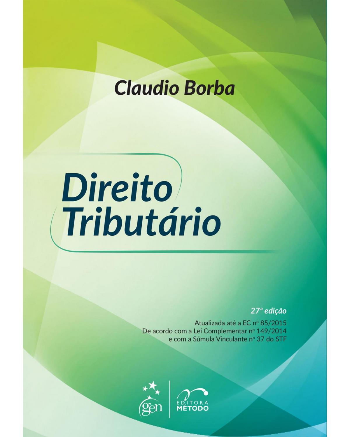 Direito tributário - 27ª Edição | 2015