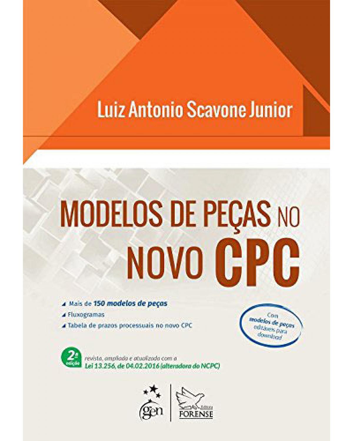 Modelos de peças no novo CPC - 2ª Edição | 2016