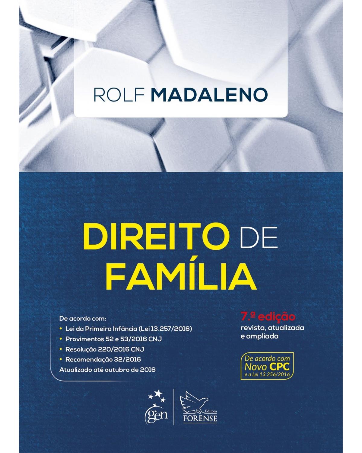 Direito de família - 7ª Edição | 2017