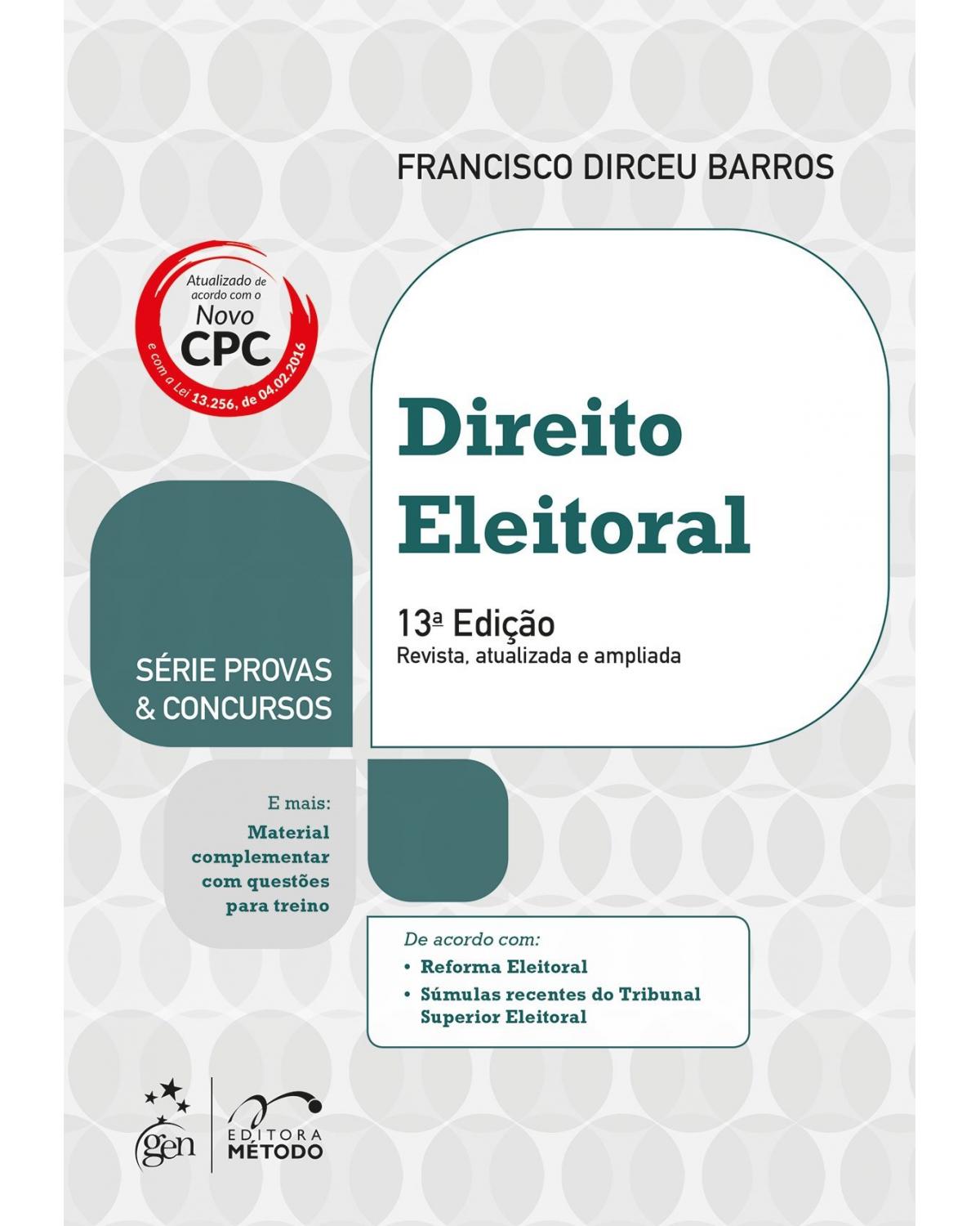 Direito eleitoral - 13ª Edição | 2016