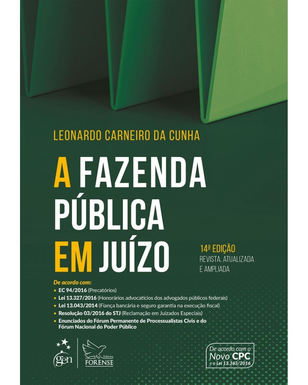 A fazenda pública em juízo - 14ª Edição | 2017