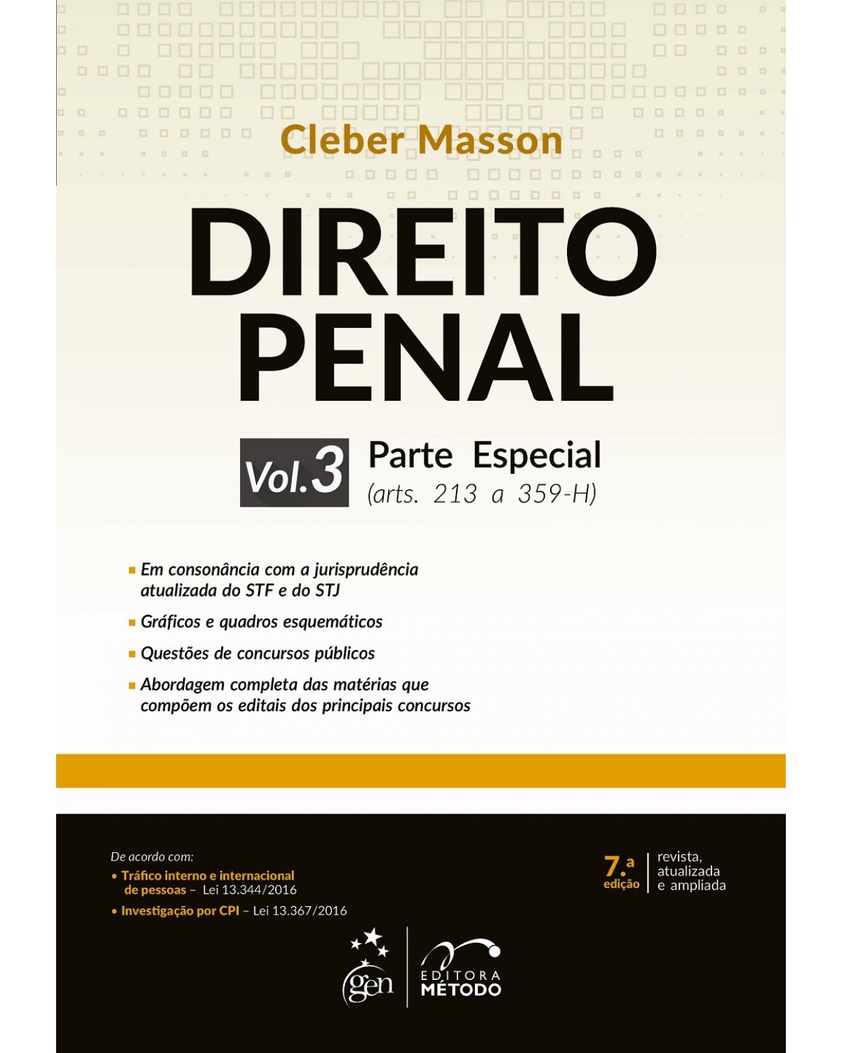 Direito penal - Volume 3: Parte especial - 7ª Edição | 2017