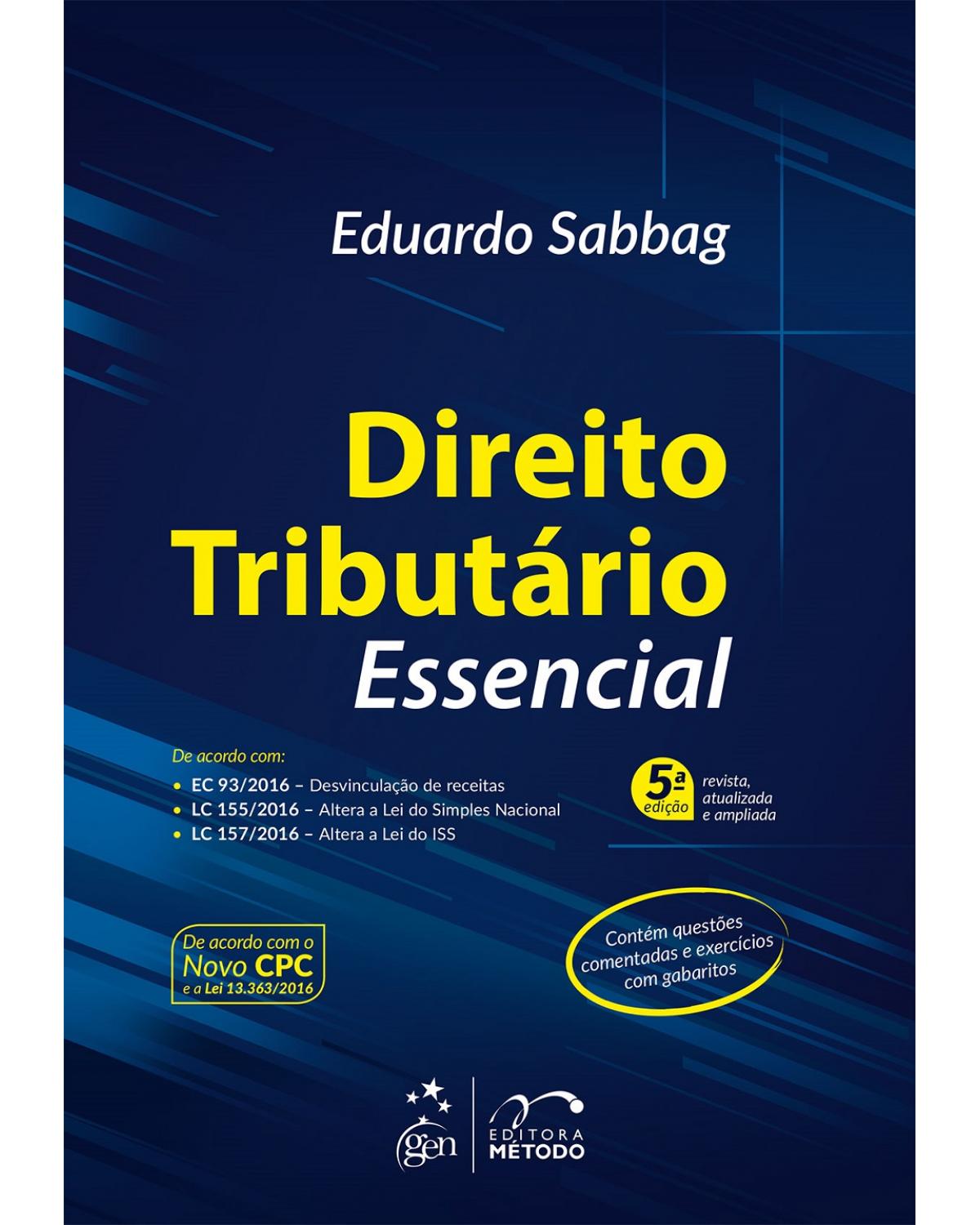 Direito tributário essencial - 5ª Edição