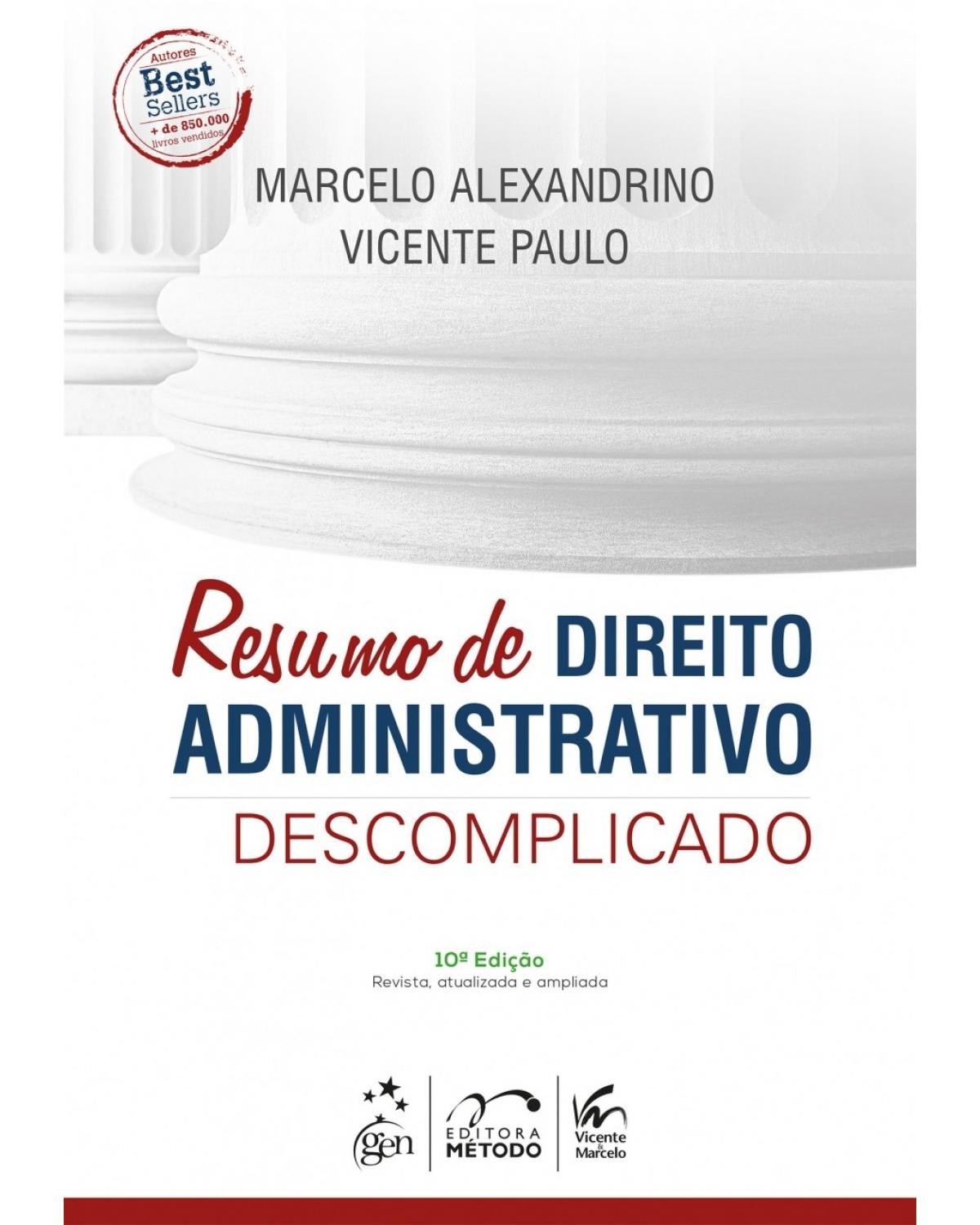 Resumo de direito administrativo descomplicado - 10ª Edição