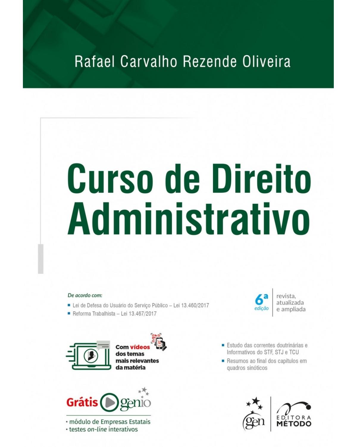 Curso de direito administrativo - 6ª Edição