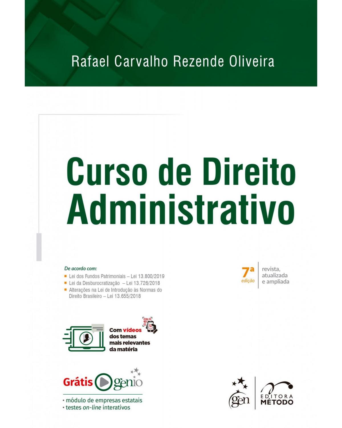 Curso de direito administrativo - 7ª Edição