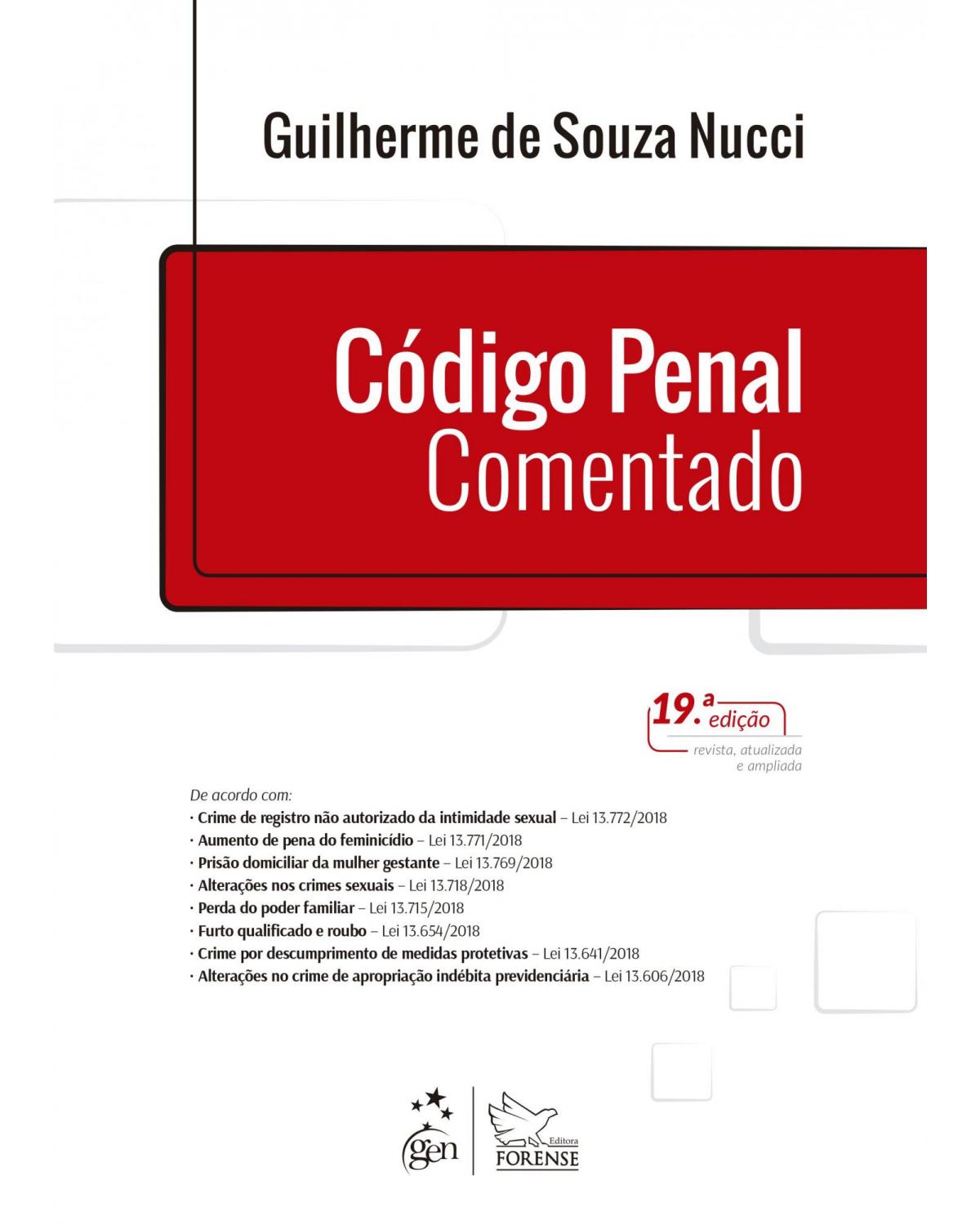 Código penal comentado - 19ª Edição | 2019