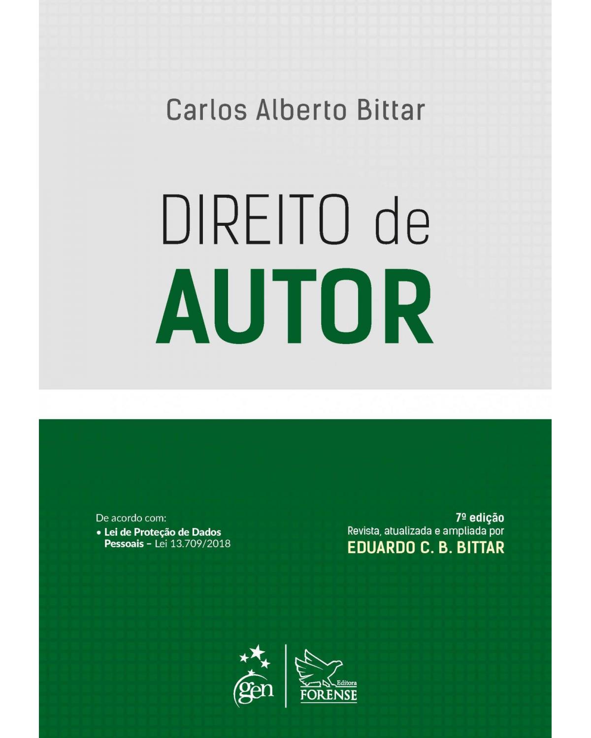 Direito de autor - 7ª Edição | 2019