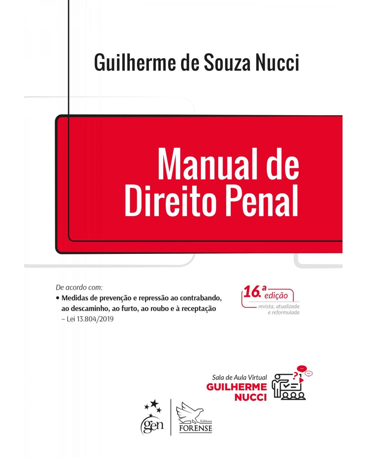 Manual de direito penal - 16ª Edição | 2020