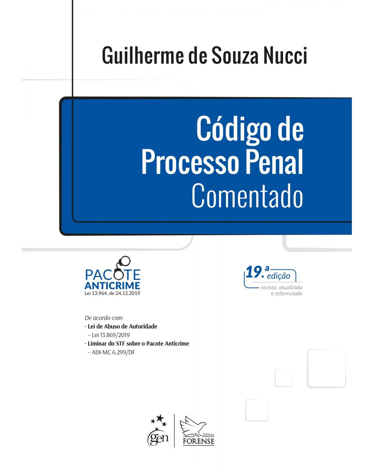 Código de processo penal comentado - 19ª Edição | 2020