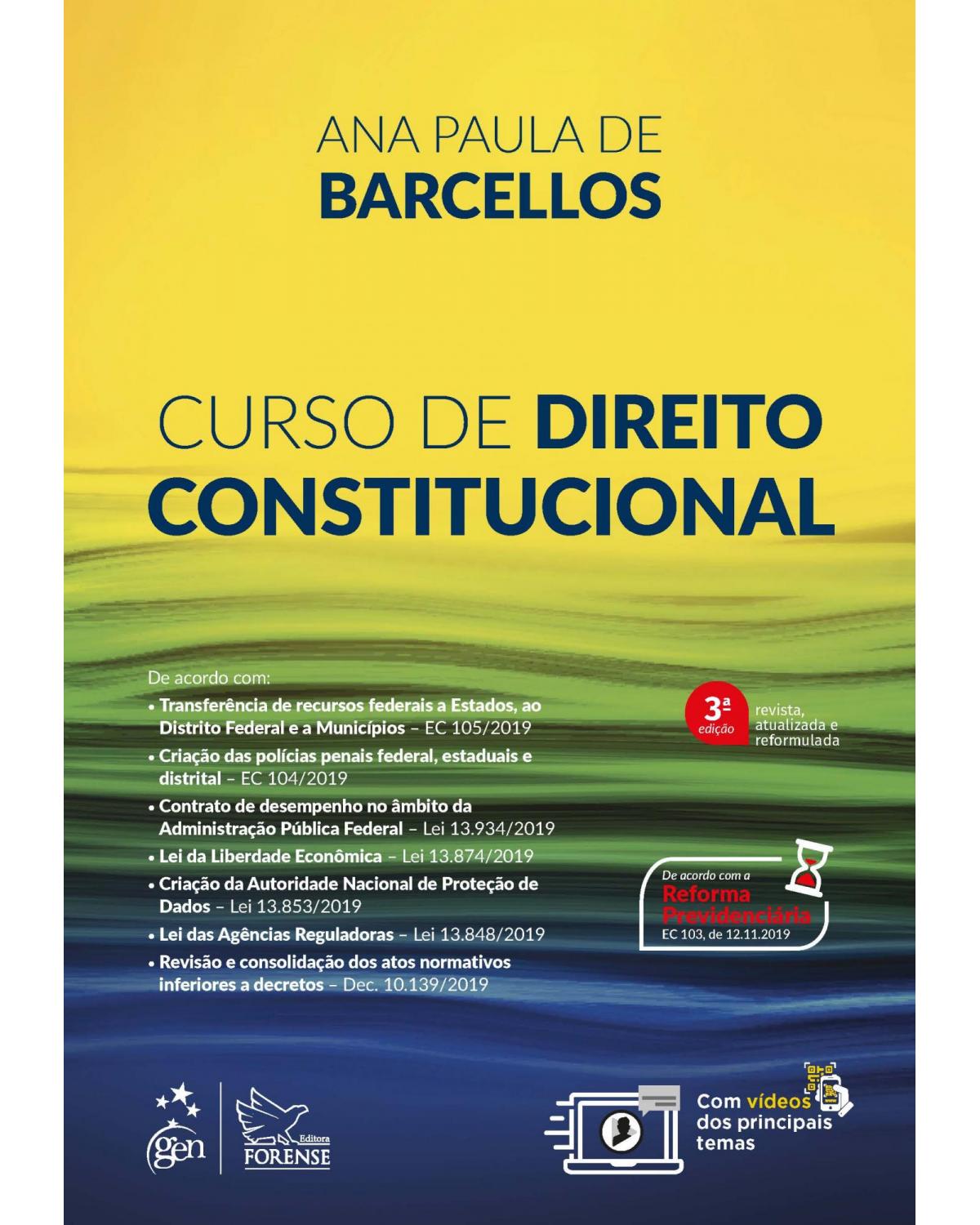 Curso de direito constitucional - 3ª Edição | 2020