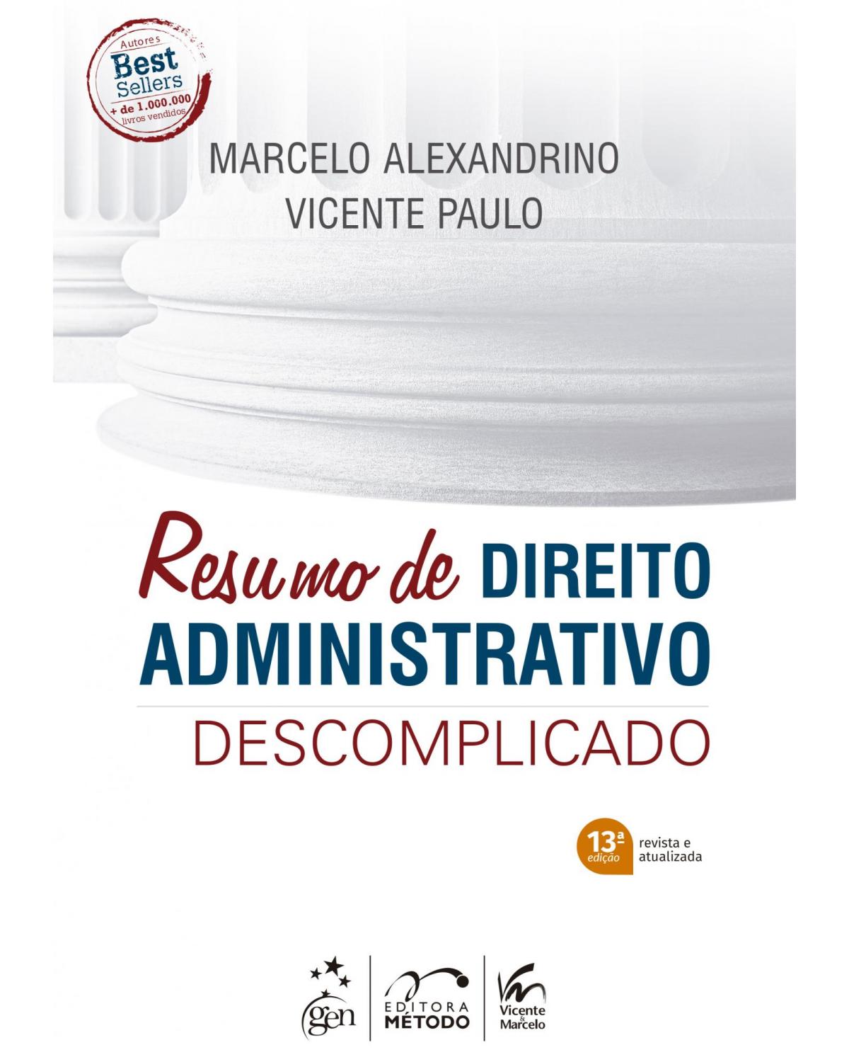 Resumo de direito administrativo descomplicado - 13ª Edição | 2020