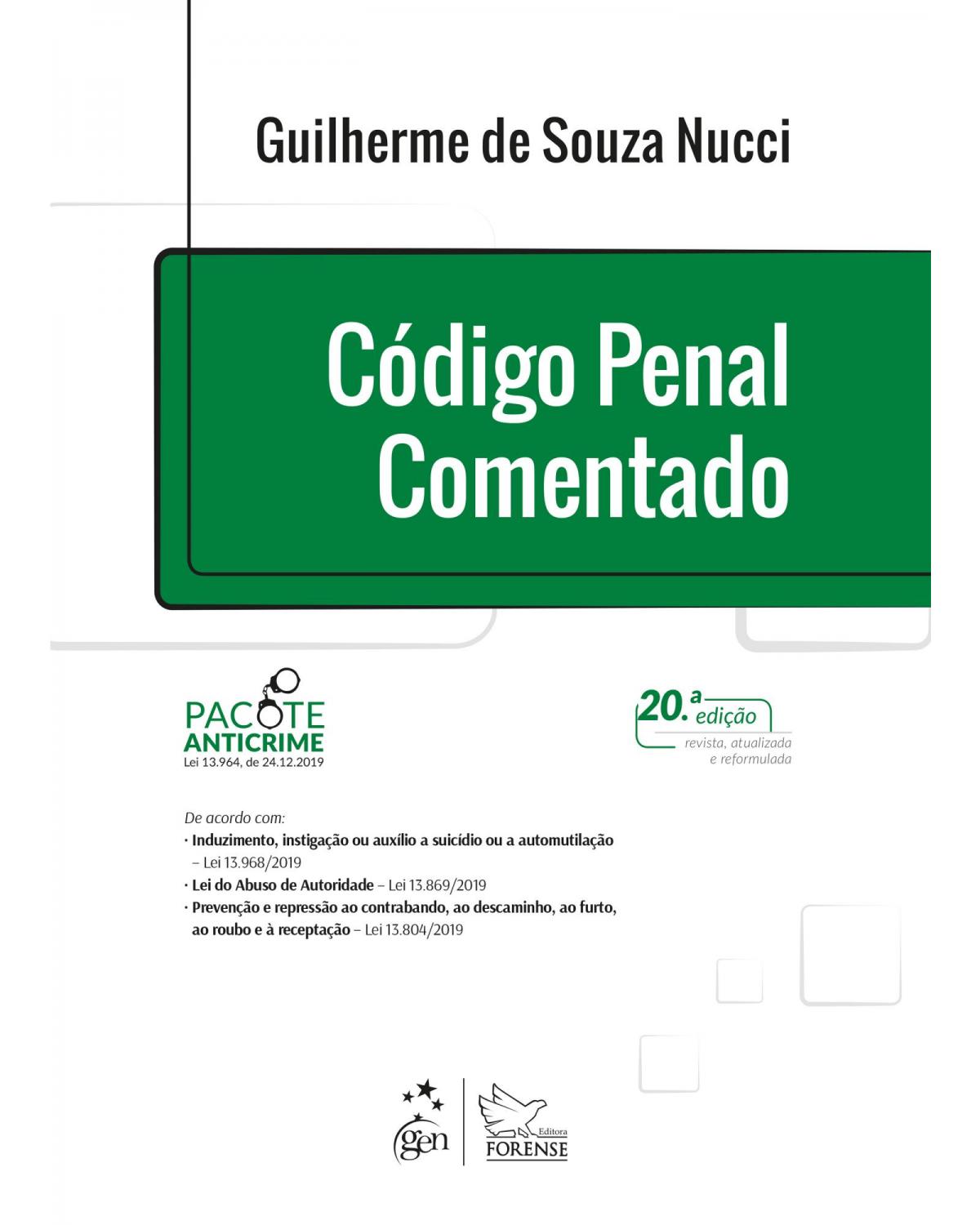 Código penal comentado - 20ª Edição | 2020