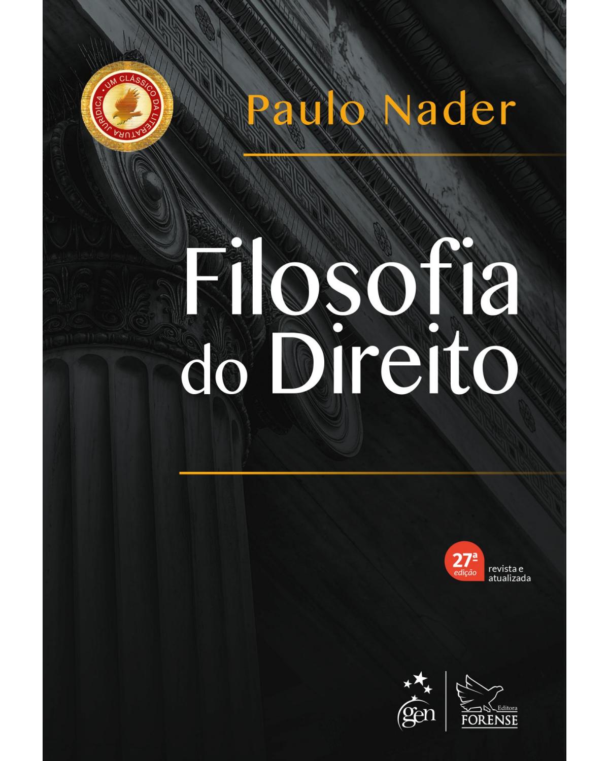 Filosofia do direito - 27ª Edição | 2020