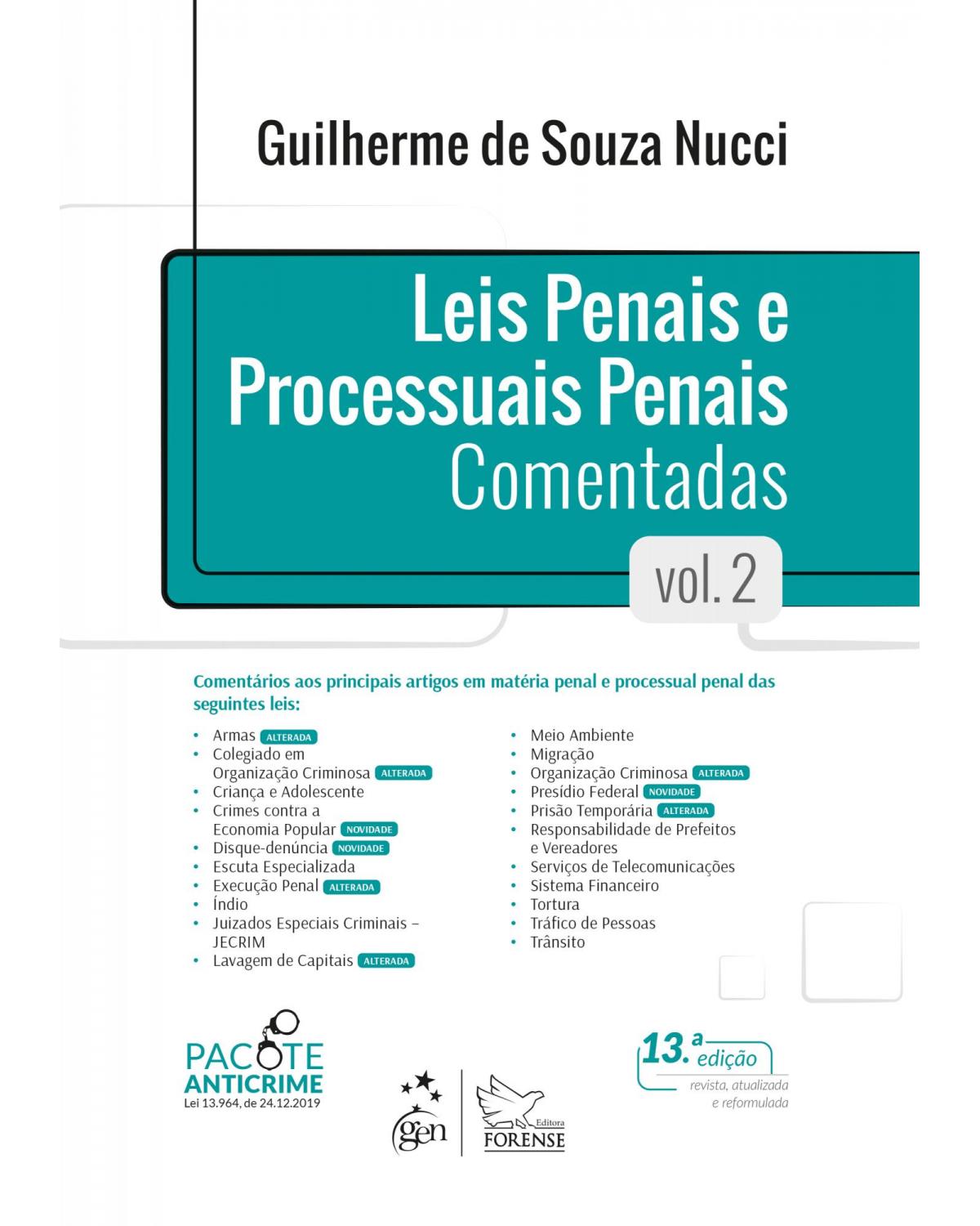 Leis Penais e Processuais Penais Comentadas - Vol. 2 - Volume 2:  - 13ª Edição | 2020