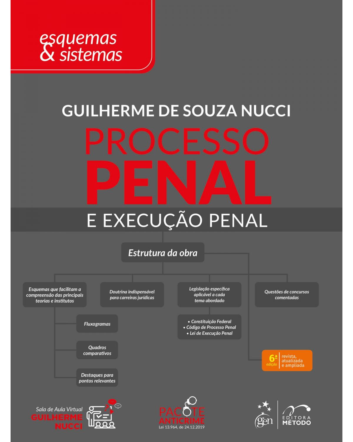 Processo penal e execução penal - esquemas & sistemas - 6ª Edição | 2021