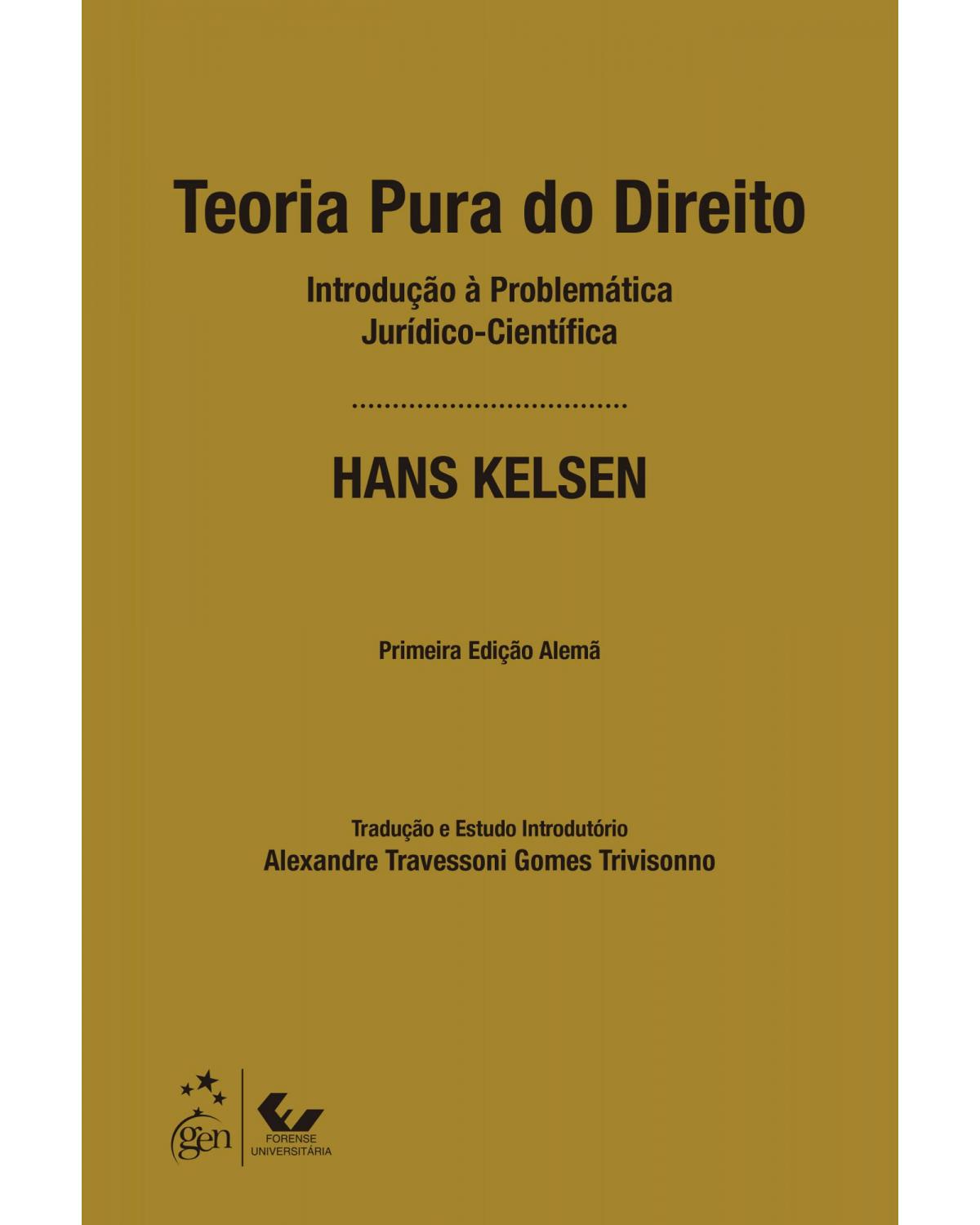 Teoria pura do direito - 1ª Edição | 2021