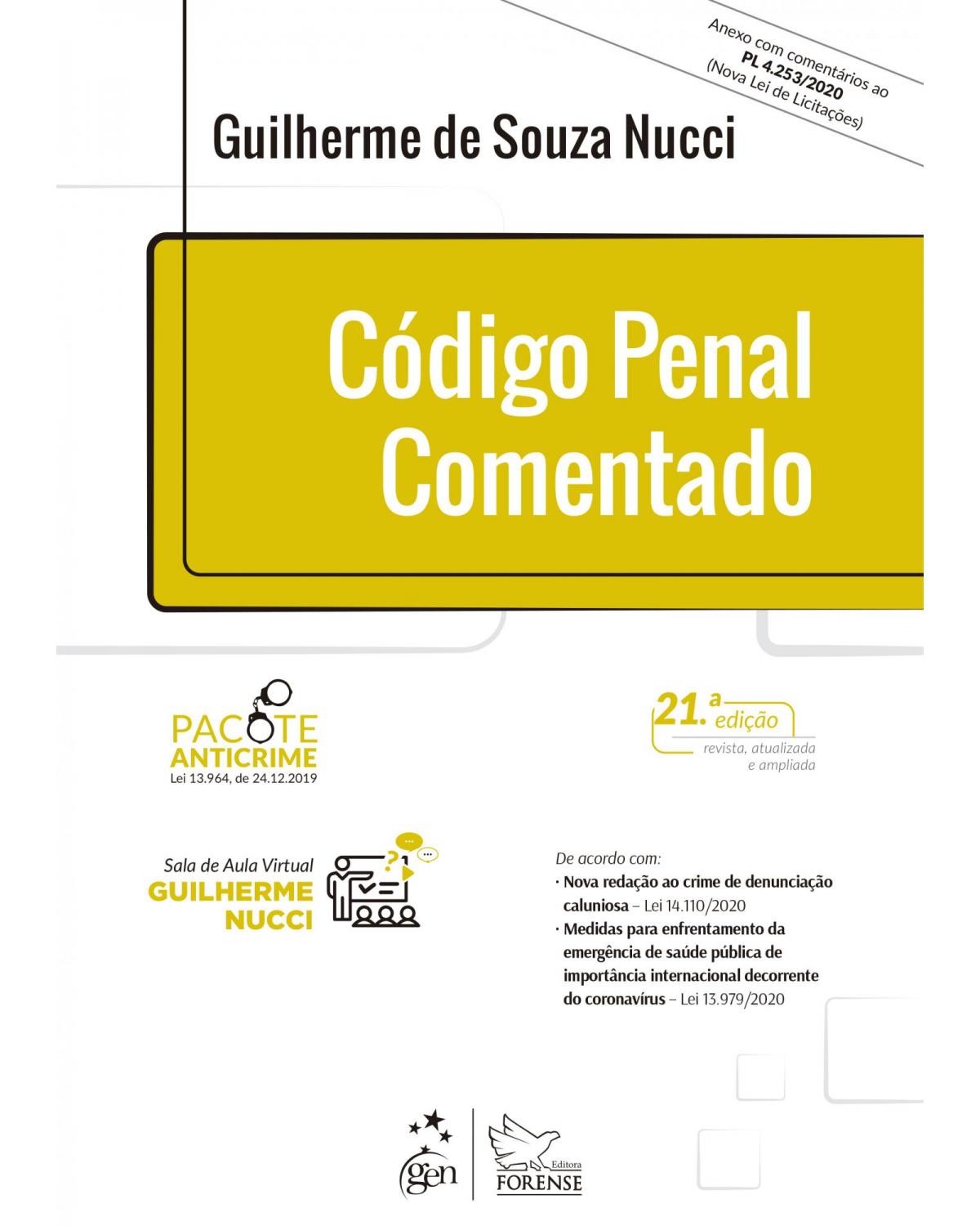 Código penal comentado - 21ª Edição | 2021