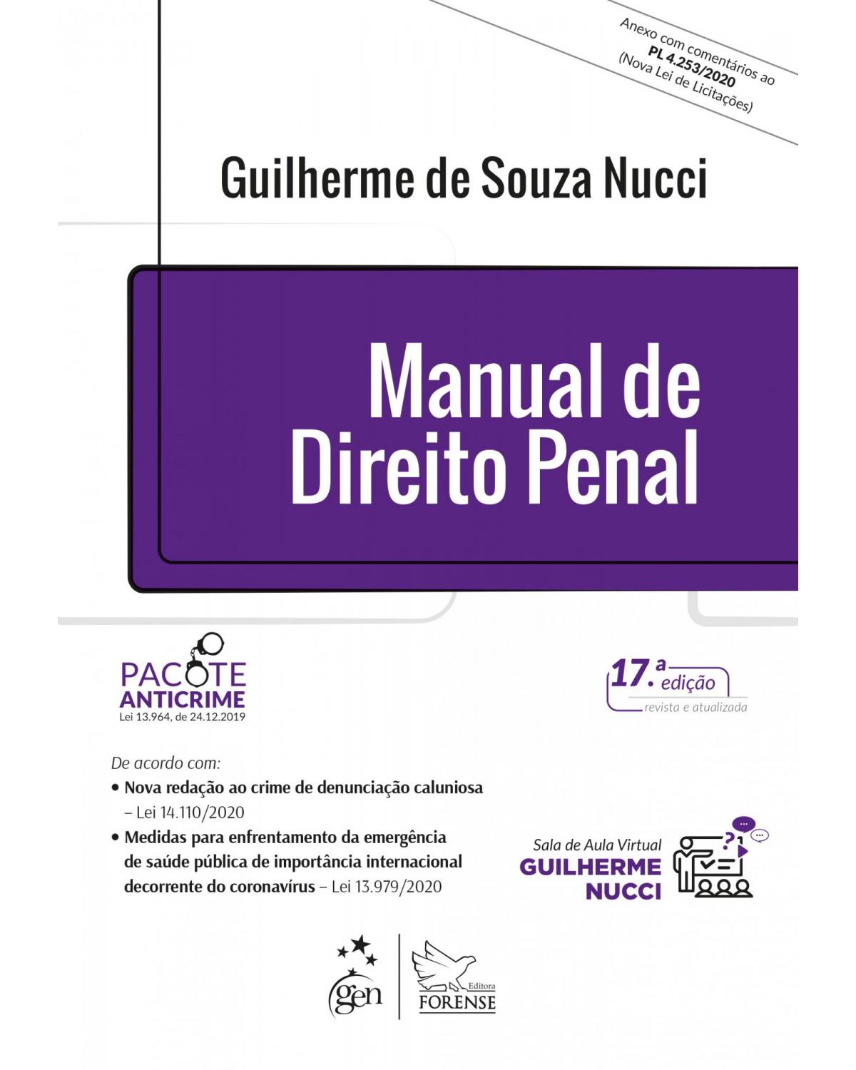 Manual de direito penal - 17ª Edição | 2021