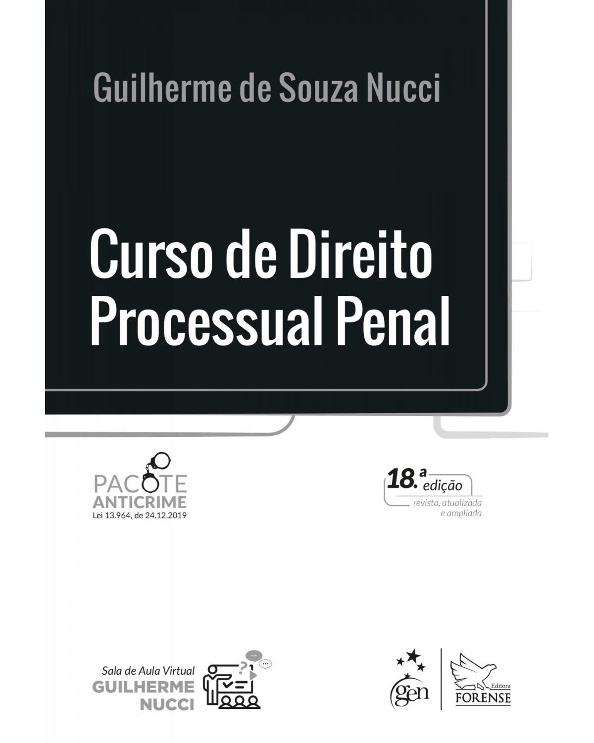 Curso de direito processual penal - 18ª Edição | 2021