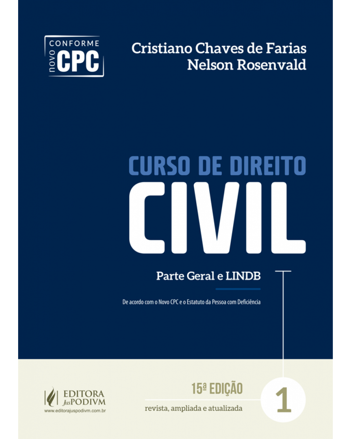 Curso de direito civil - Volume 1: Parte geral e LINDB - 15ª Edição | 2017