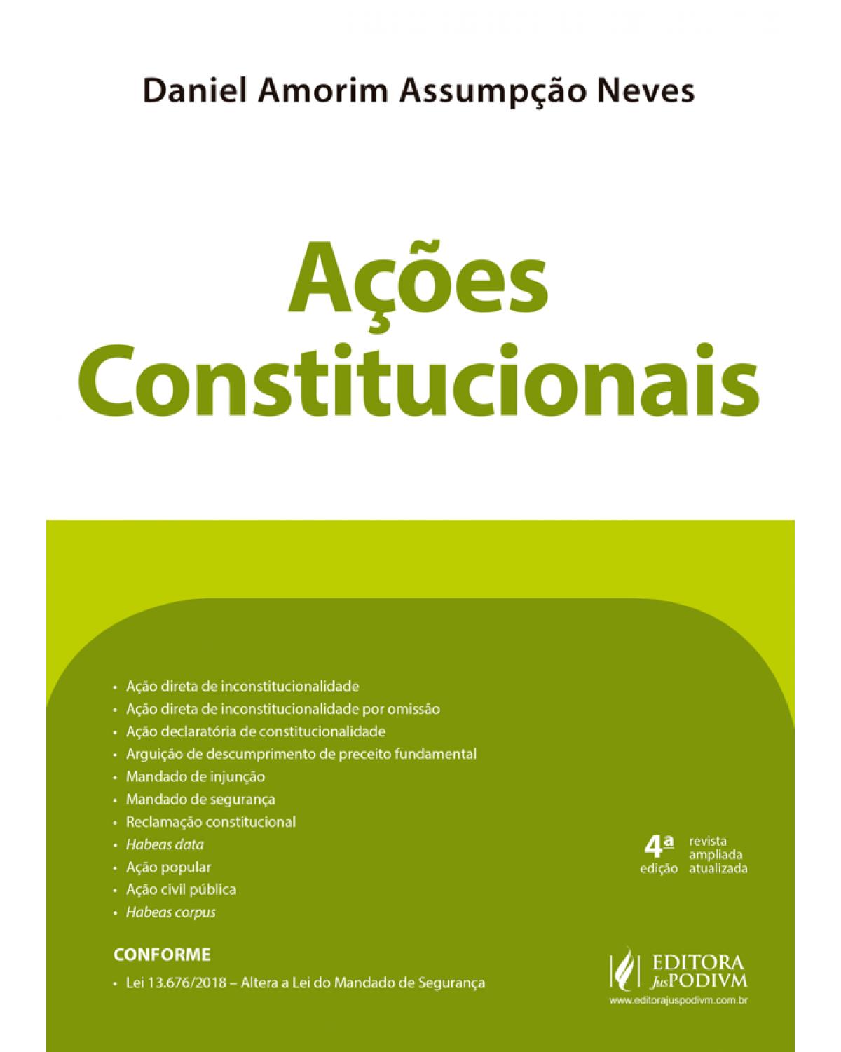 Ações constitucionais: 4ª Edição | 2019