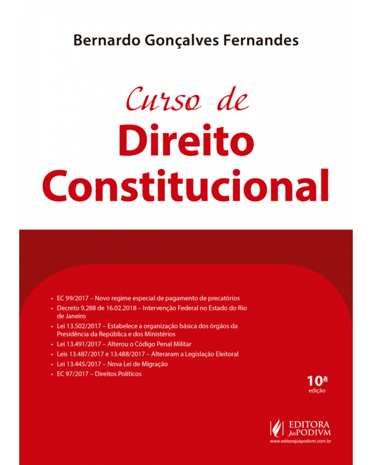 Curso de direito constitucional - 10ª Edição | 2018