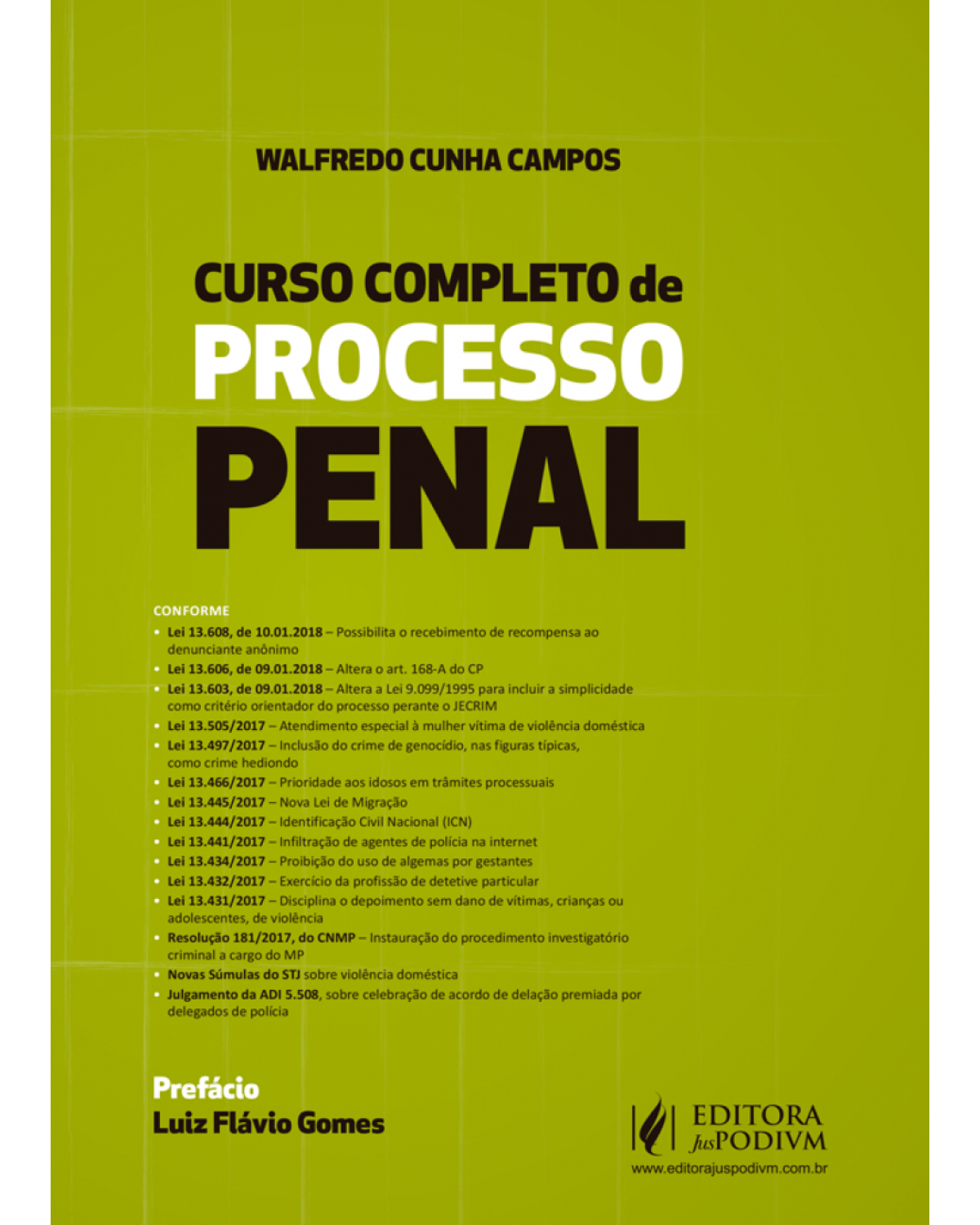 Curso completo de processo penal - 1ª Edição | 2018