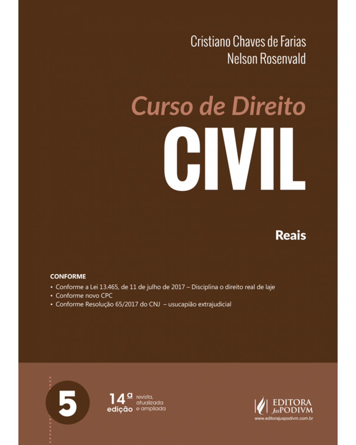 Curso de direito civil - Volume 5: reais - 14ª Edição | 2018